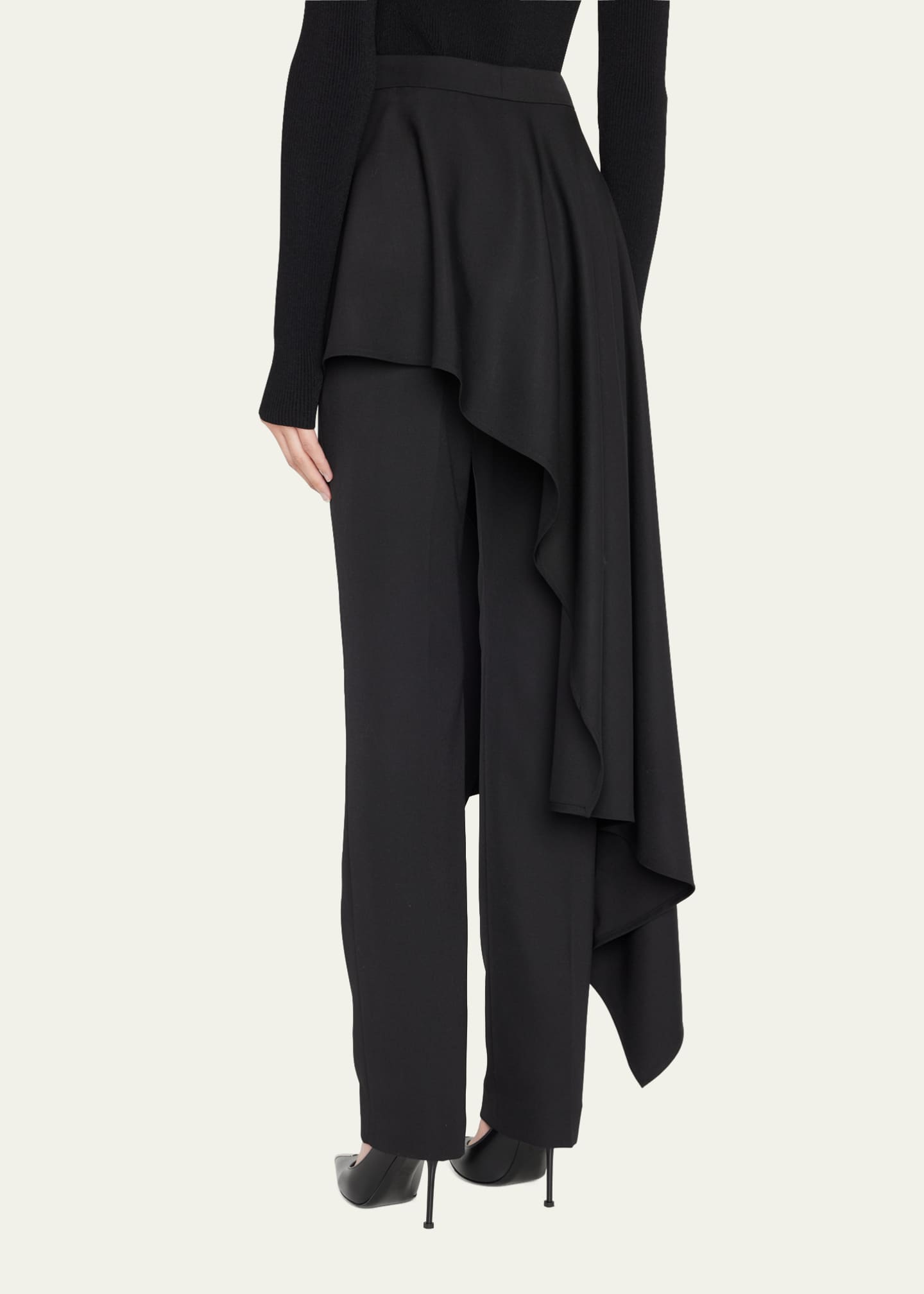McQueen Draped Straight Trousers Image 3 of 5