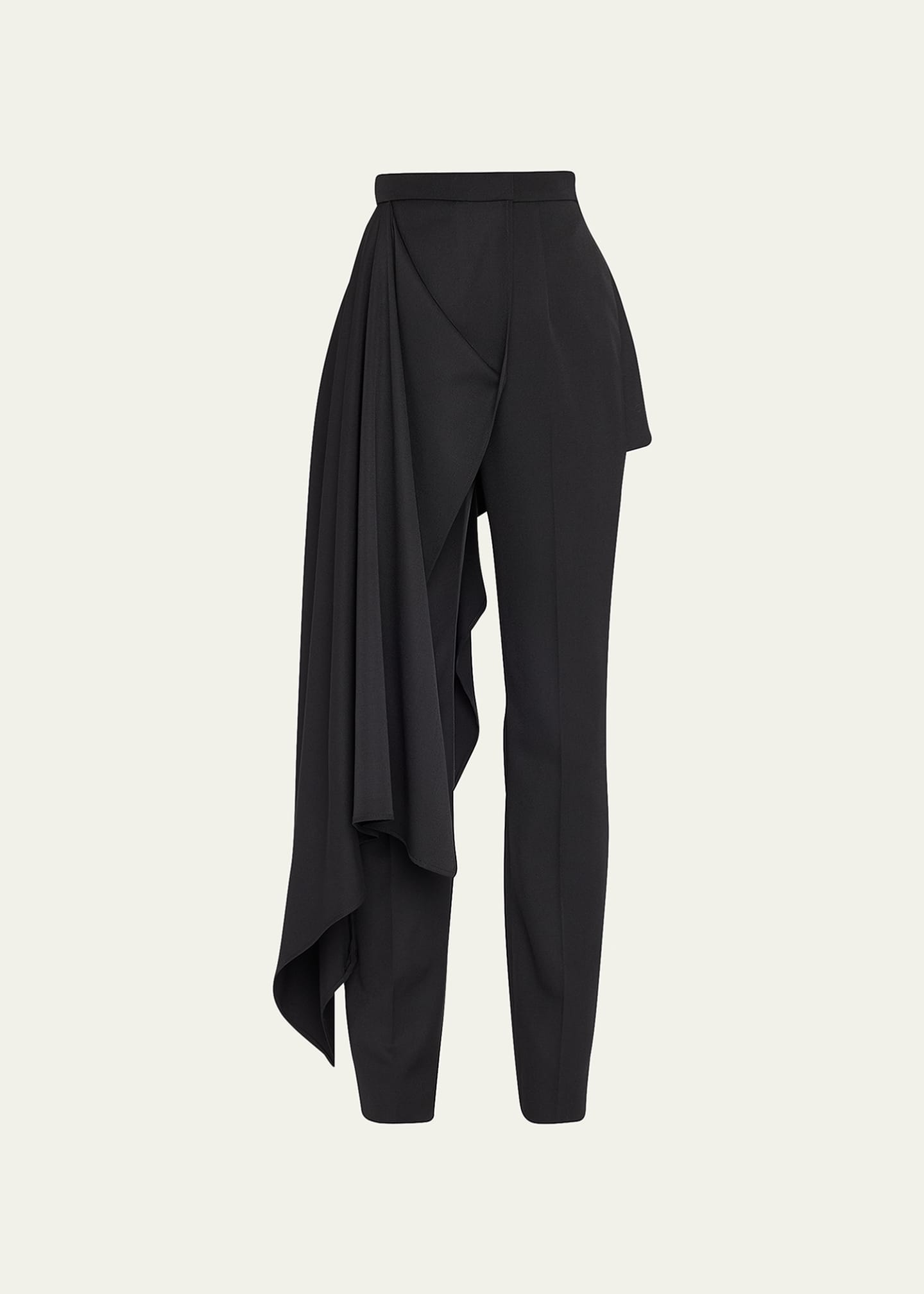 McQueen Draped Straight Trousers Image 1 of 5