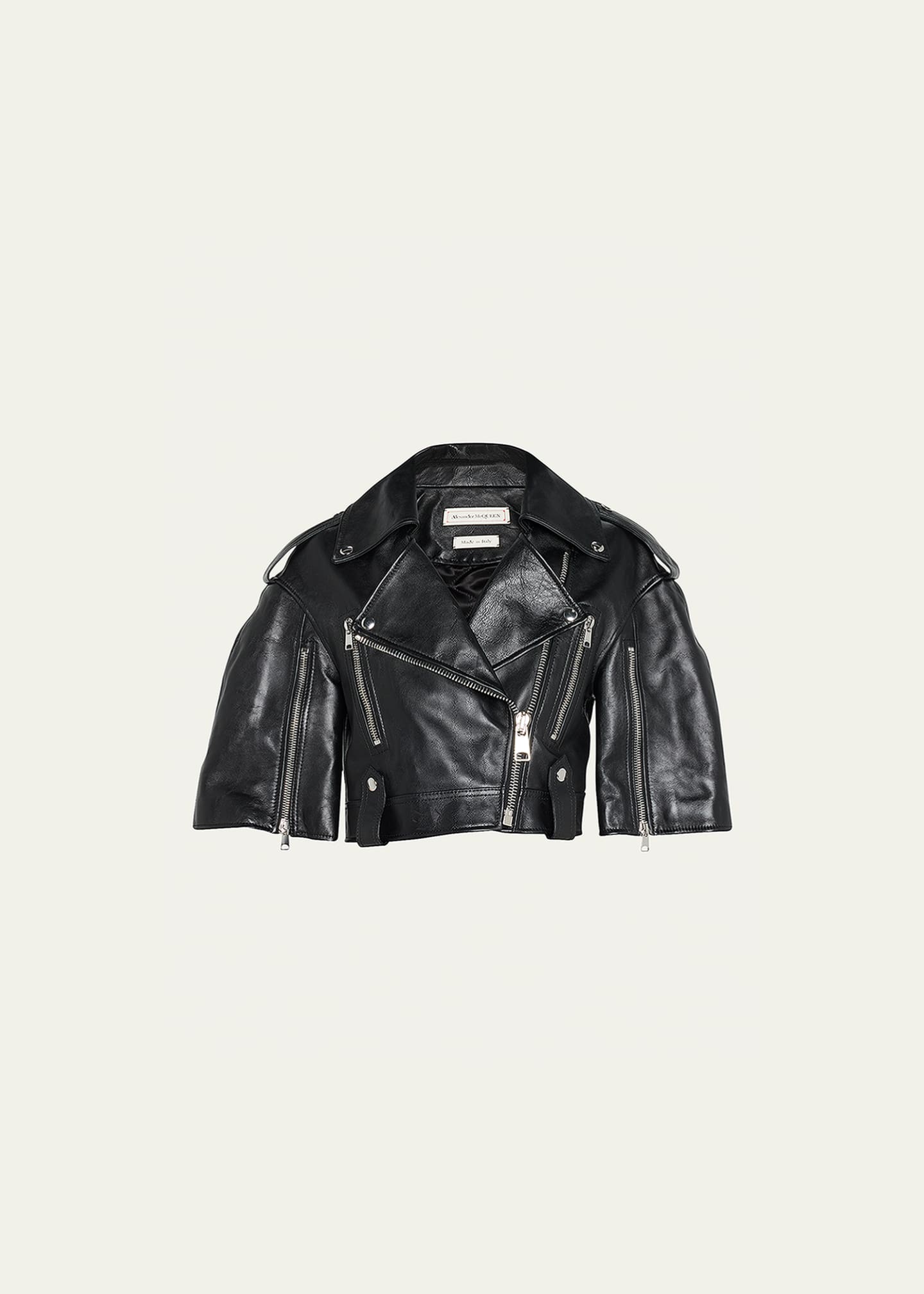 Leather 2025 jacket cape