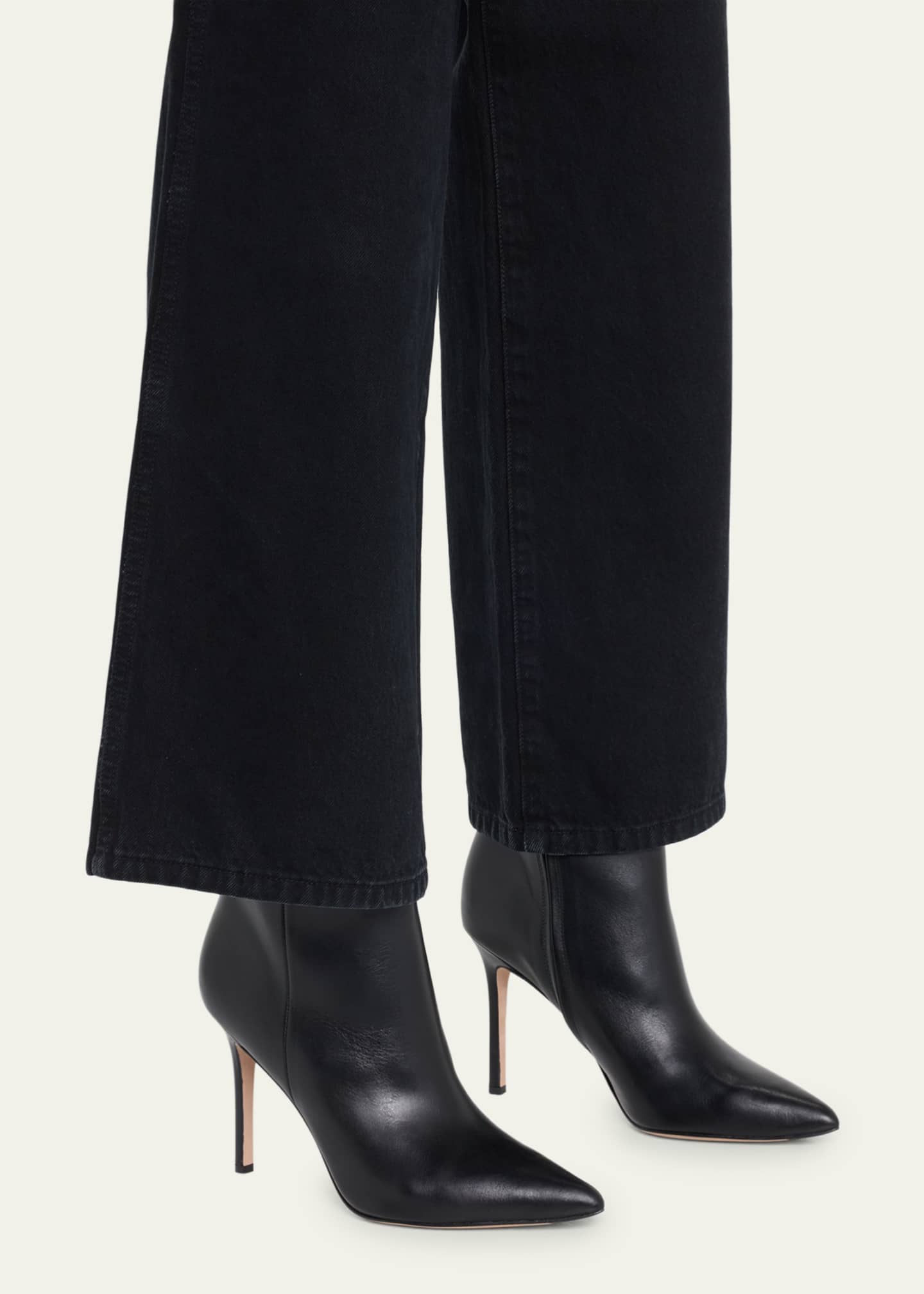 Veronica Beard Lisa Leather Stiletto Boots - Bergdorf Goodman