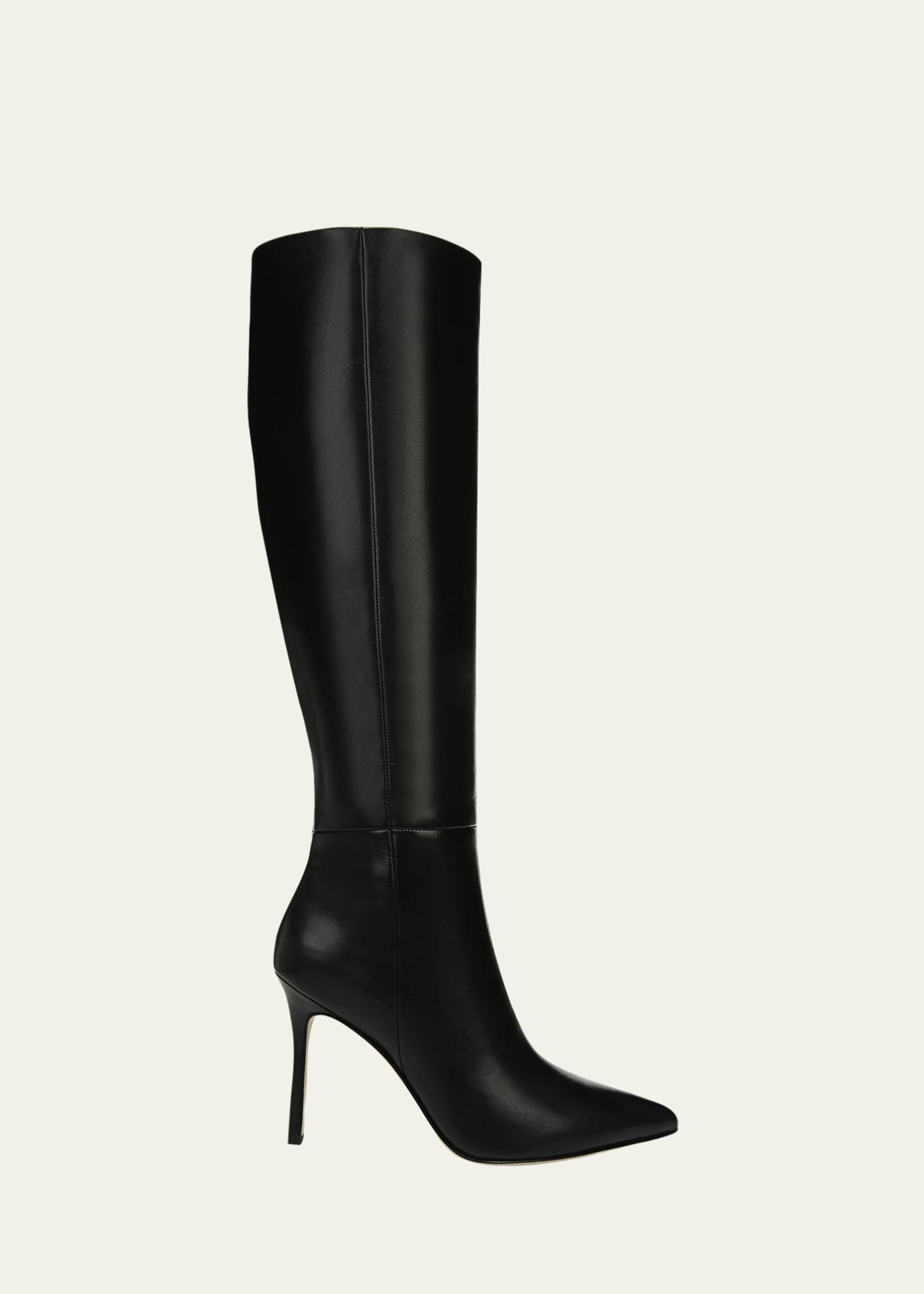 Veronica Beard Lisa Leather Stiletto Boots Image 1 of 5