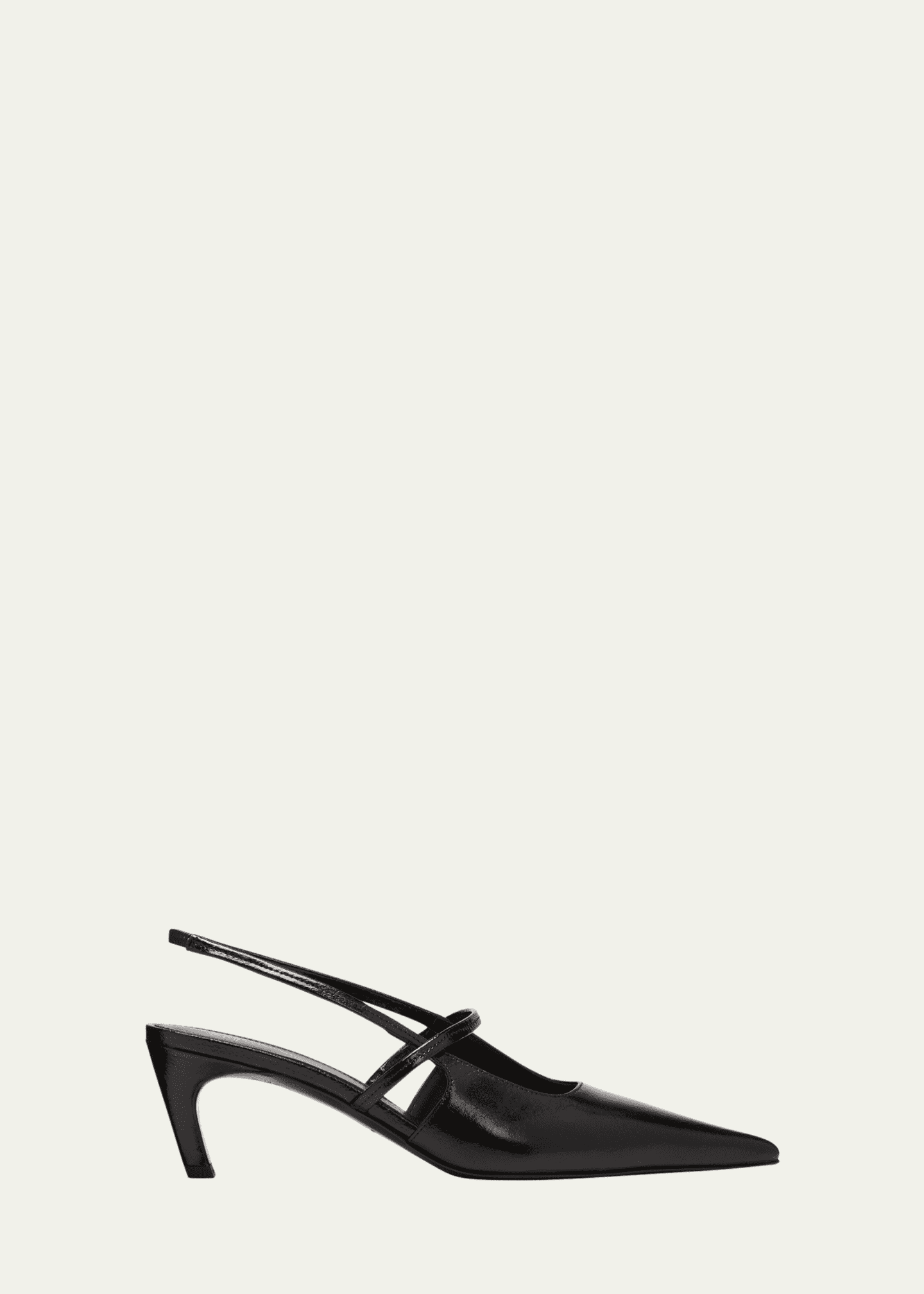 Toteme Sharp Leather Slingback Pumps Image 1 of 5