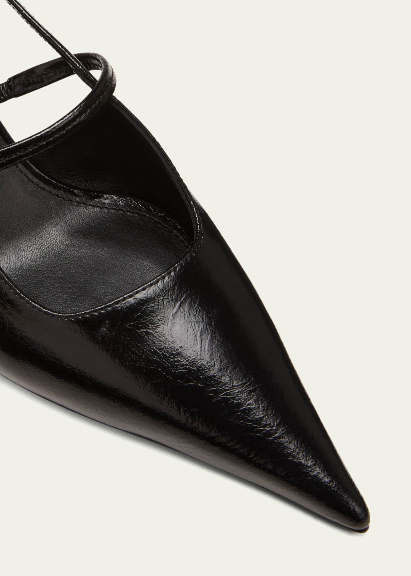 Toteme Sharp Leather Slingback Pumps Image 5 of 5