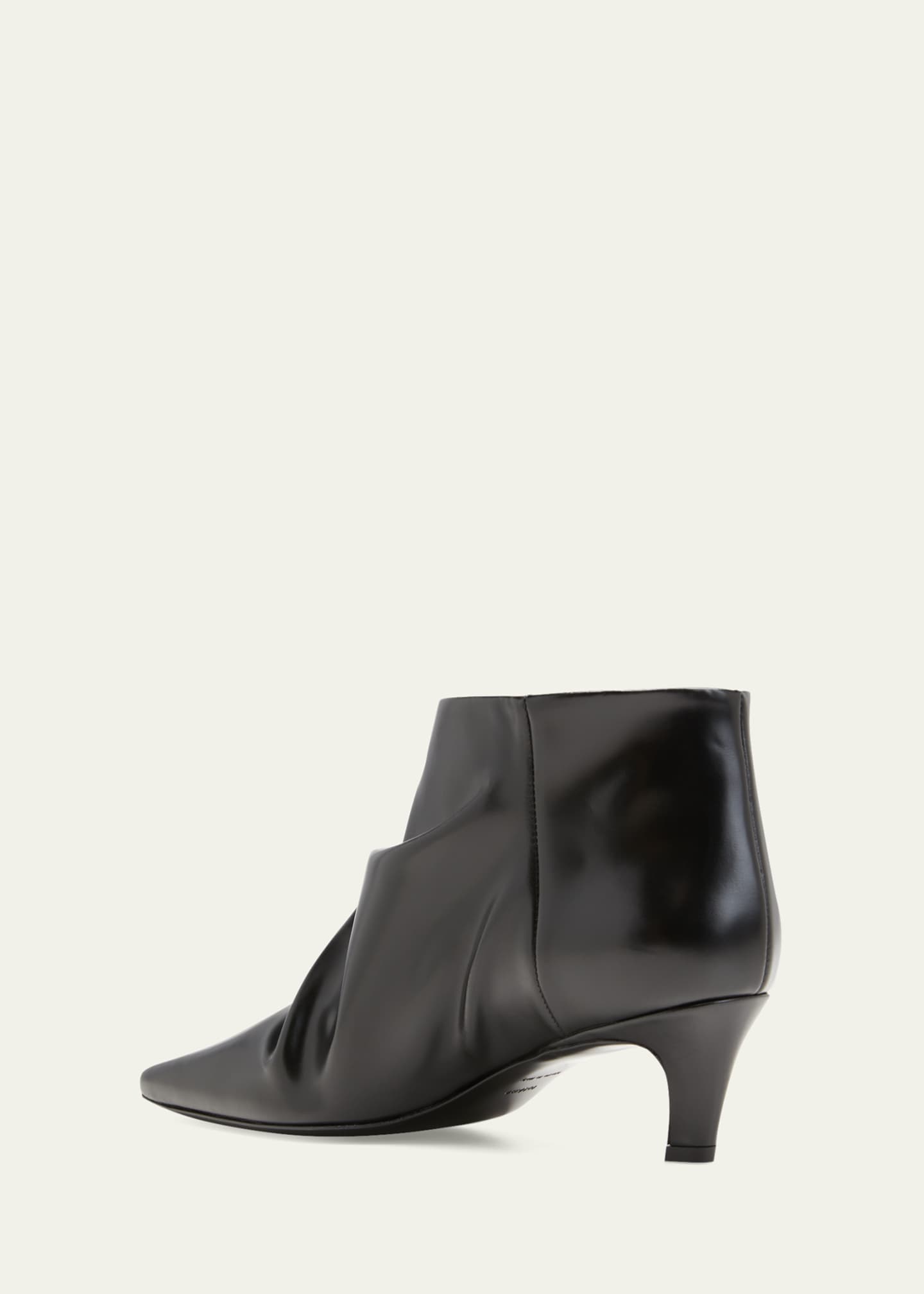 Toteme Slouched Calfskin Ankle Booties - Bergdorf Goodman