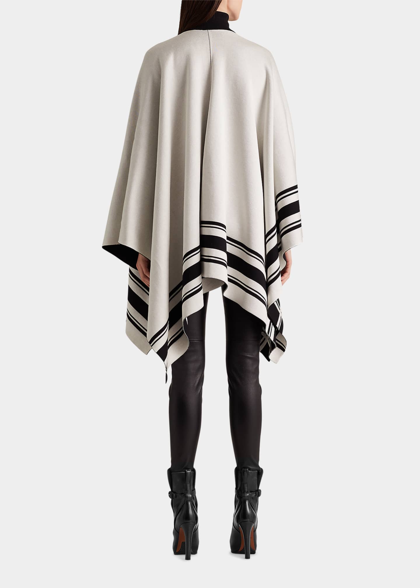 Ralph Lauren Collection Ruana Striped Blanket Poncho - Bergdorf Goodman
