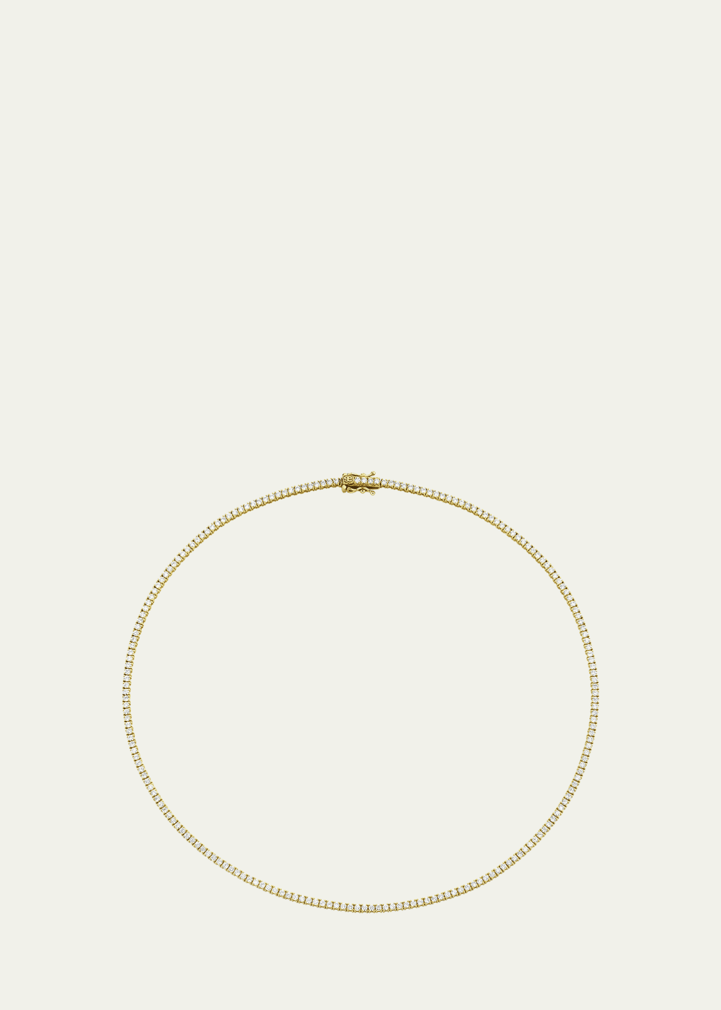 Sydney Evan 14K Yellow Gold Diamond New Tennis Necklace Bergdorf Goodman