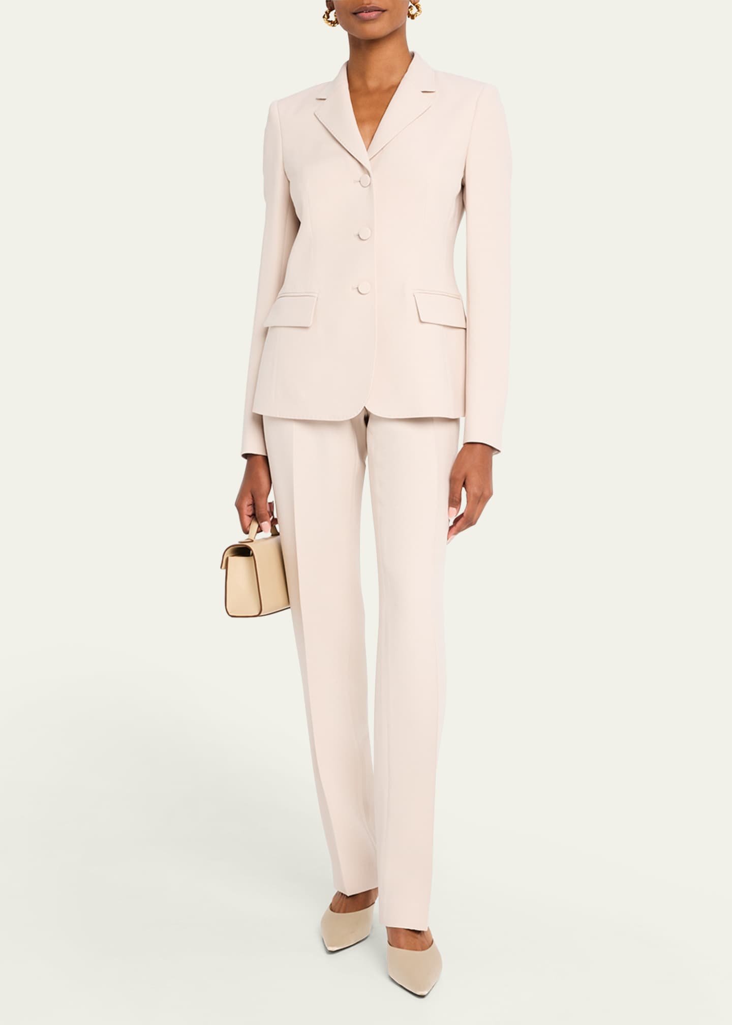 Lafayette 148 New York Three-Button Pickstitch Academy Blazer Image 2 of 5