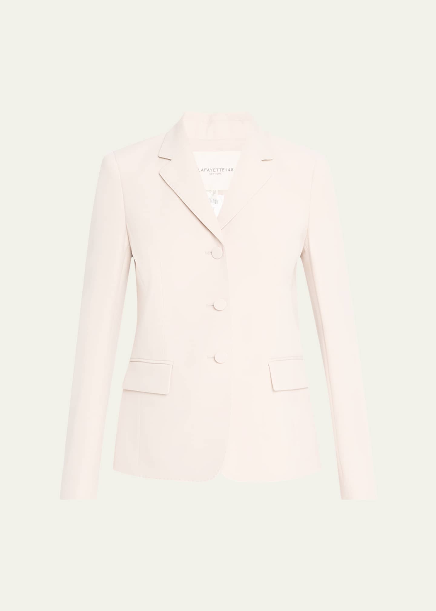 Lafayette 148 New York Three-Button Pickstitch Academy Blazer Image 1 of 5