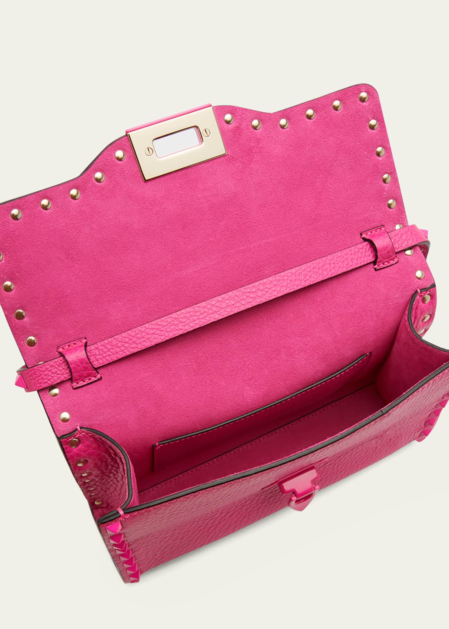 Valentino Garavani Rockstud Small Flap Leather Shoulder Bag Bergdorf