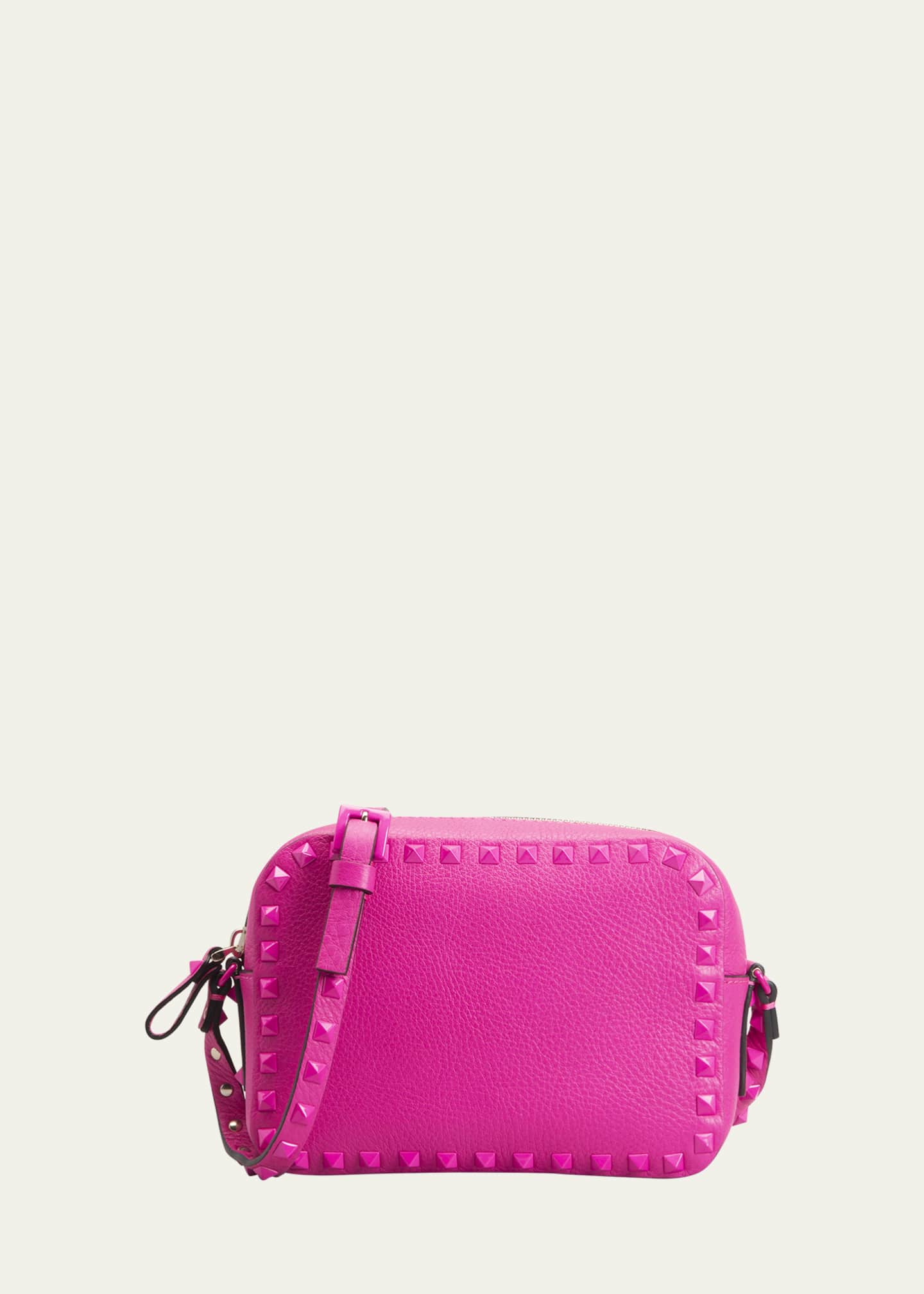 Valentino Garavani Rockstud Calf Leather Camera Crossbody Bag