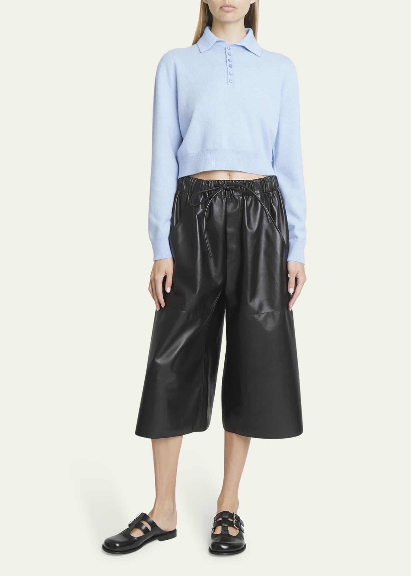 Loewe leather pants top