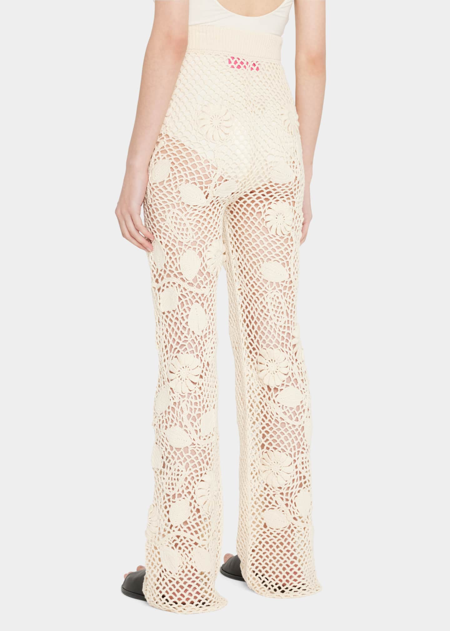 The Elder Statesman Crochet WideLeg Pants Bergdorf Goodman