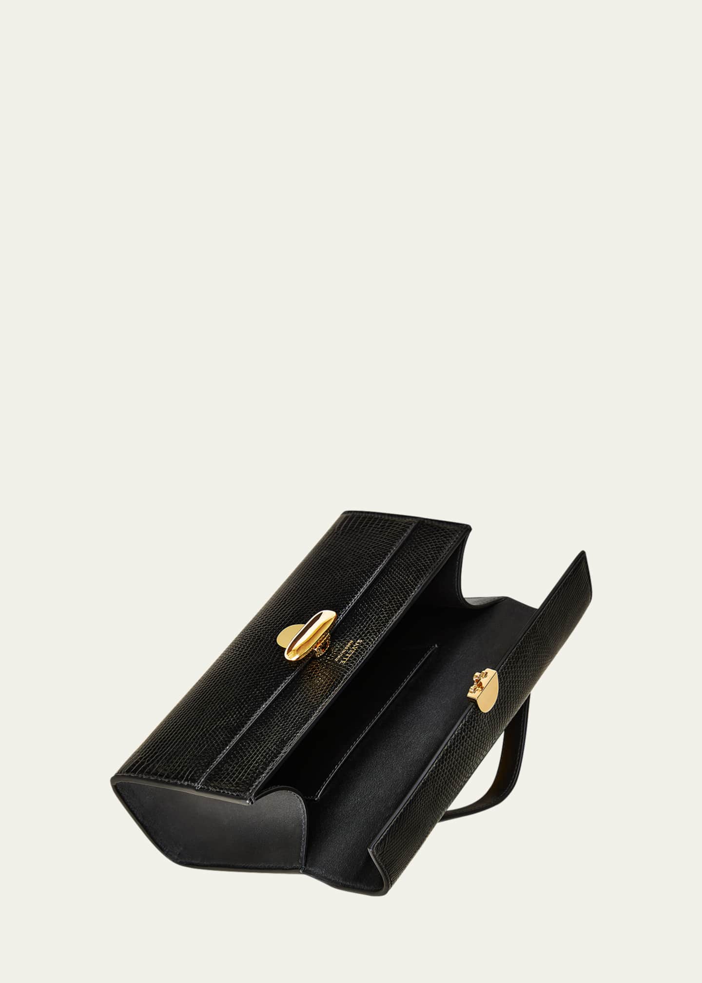 Savette The Symmetry Pouchette Lizzard Top-Handle Bag Image 4 of 5