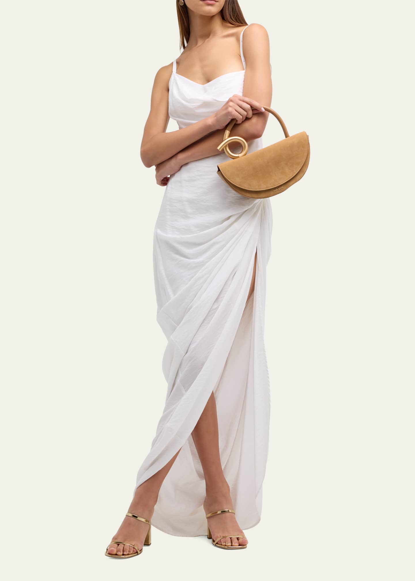 Cult Gaia Azariah Coil Leather Top-Handle Bag - Bergdorf Goodman