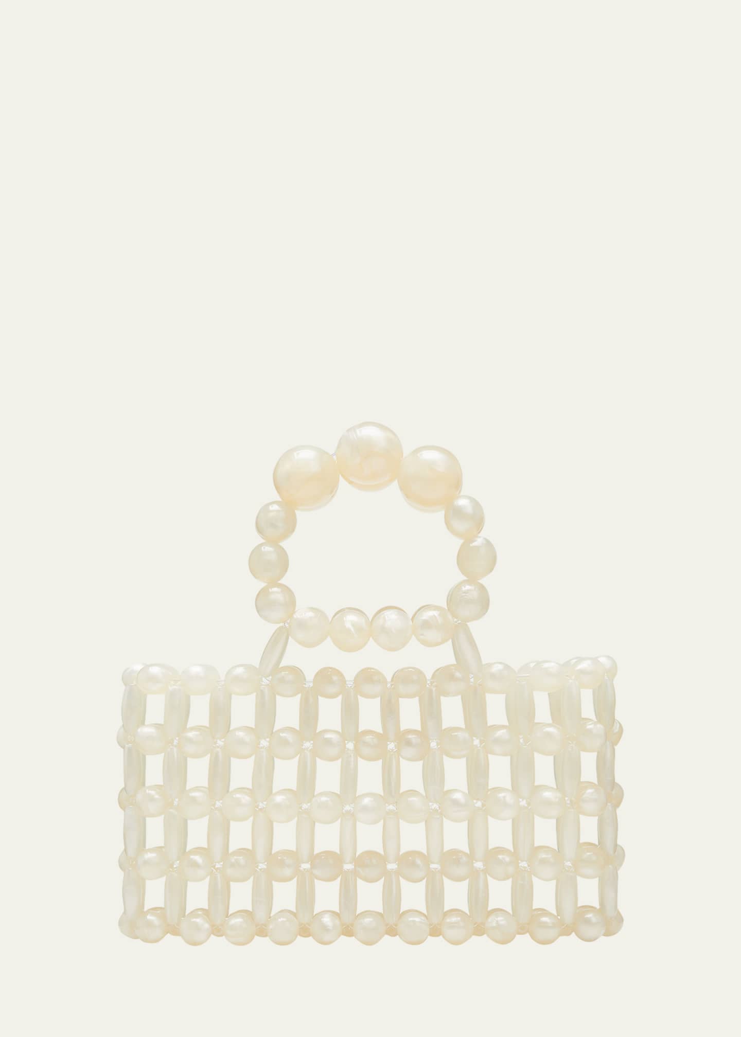 Cult Gaia Cora Pearly Beaded Top-Handle Bag - Bergdorf Goodman