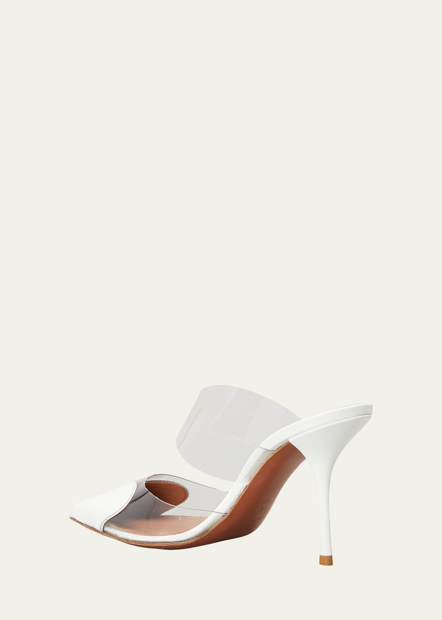 ALAIA Coeur Clear Cap-Toe Mule Pumps - Bergdorf Goodman