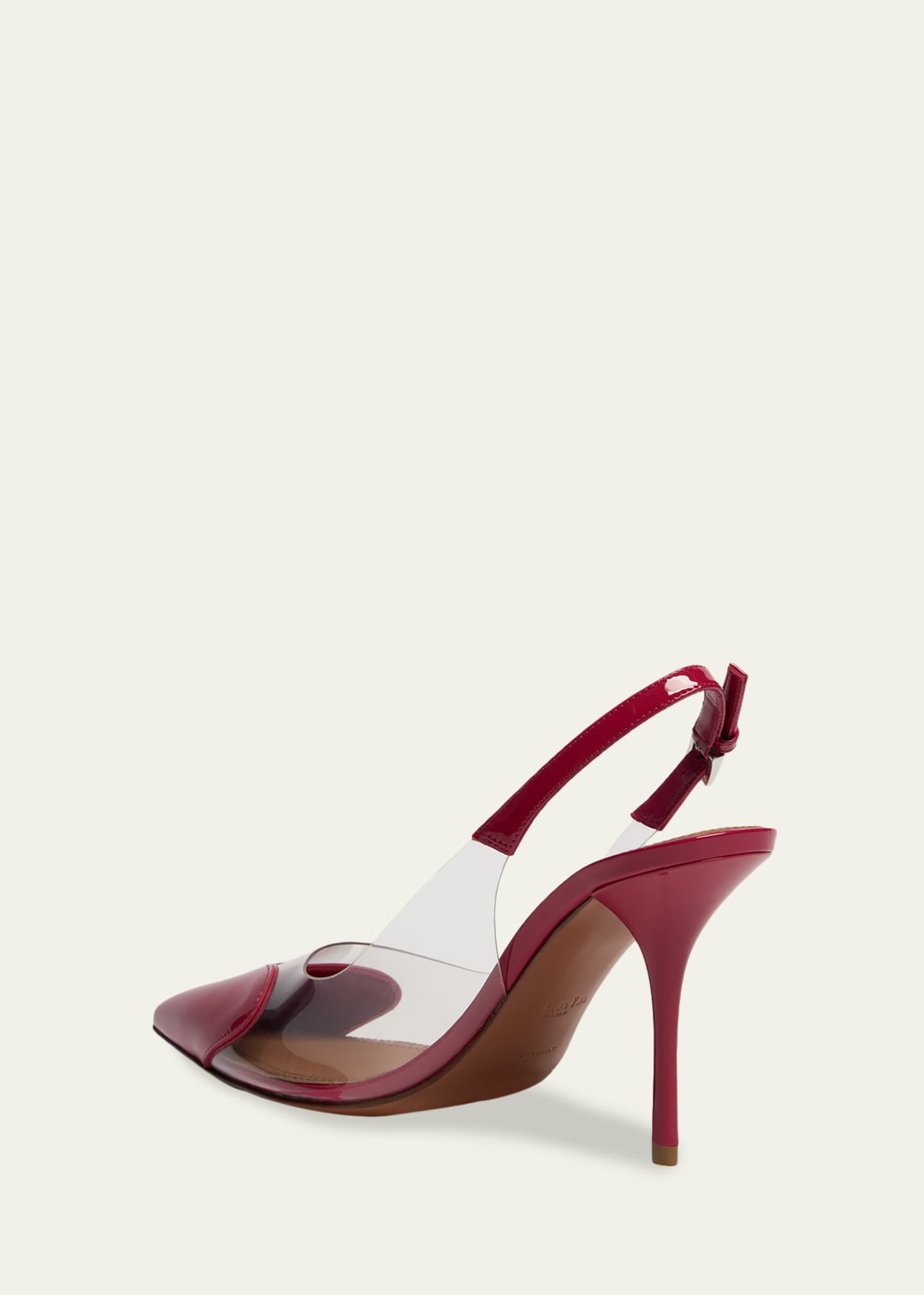 ALAIA Coeur Clear Cap-Toe Mule Pumps - Bergdorf Goodman