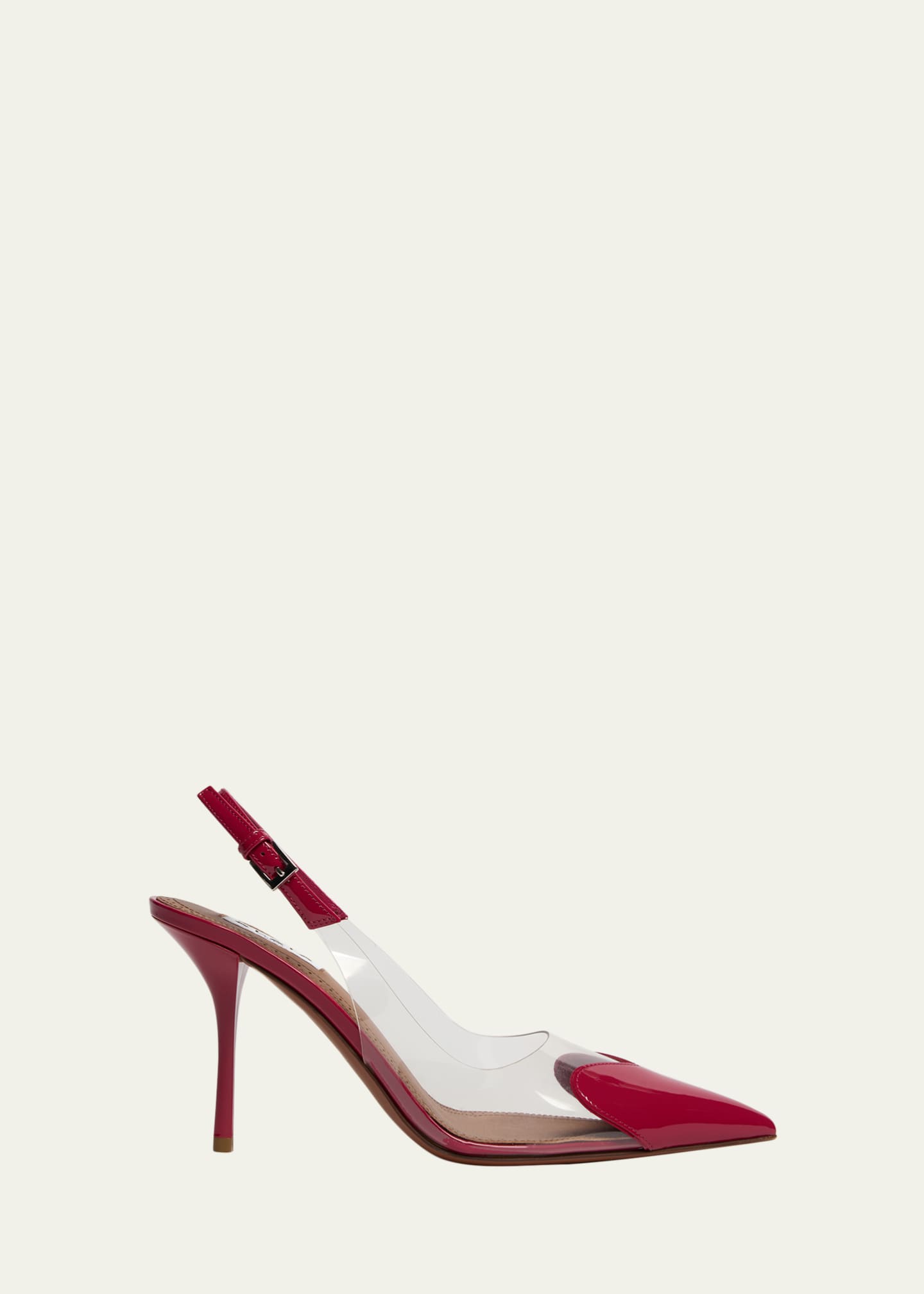 ALAIA Coeur Clear Cap-Toe Mule Pumps - Bergdorf Goodman