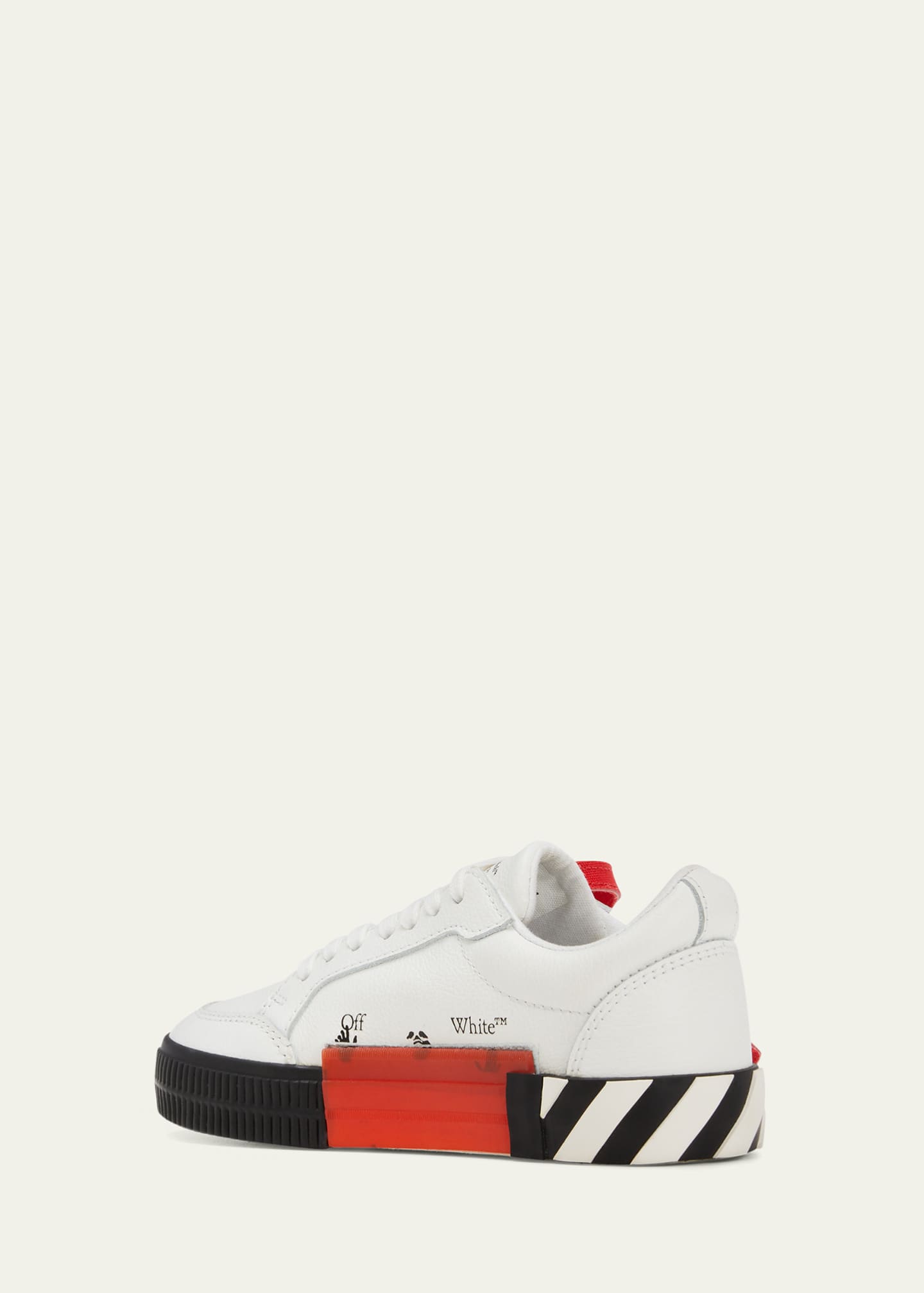 Off-White Kid's Arrow Leather Low-Top Sneakers, Size Toddlers/Kids ...