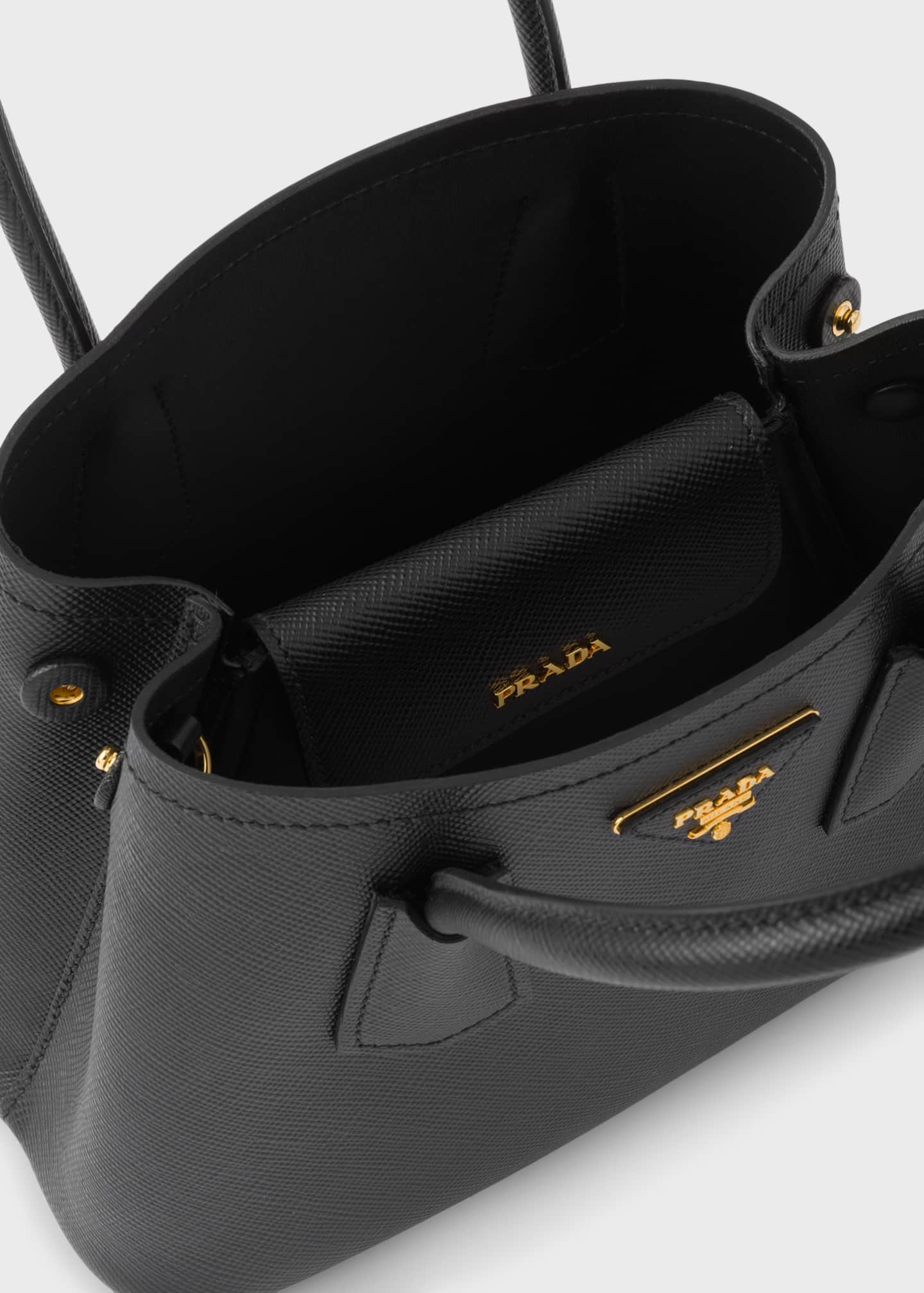 Prada Mini Saffiano Leather Top Handle Bag