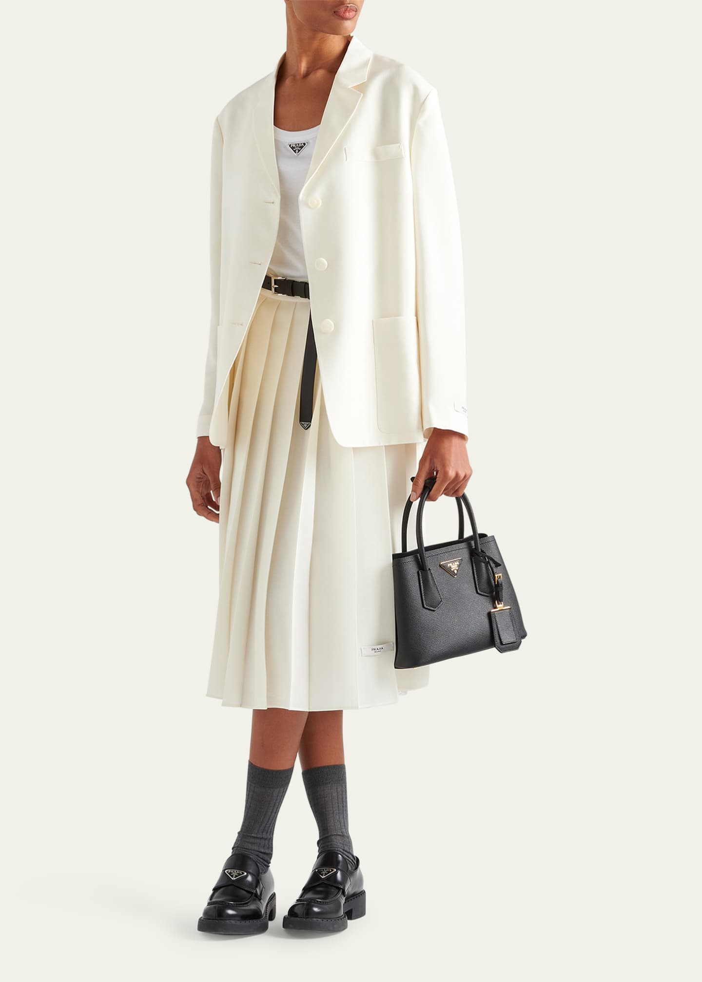 Prada mini saffiano lux tote best sale