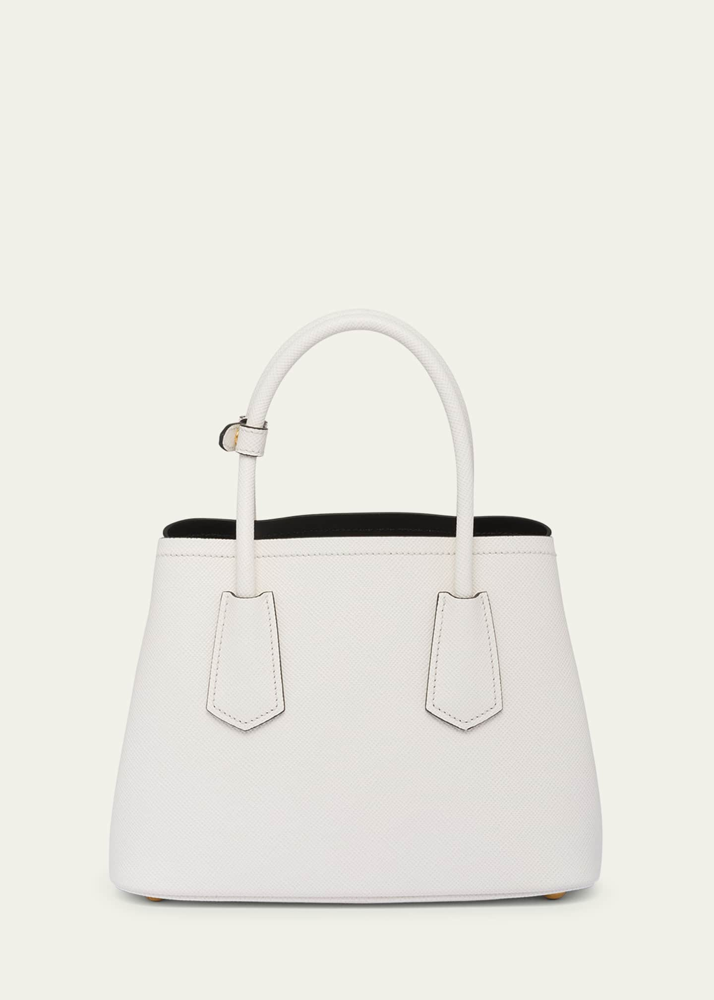 Prada Small Triangle-Embossed Shopper Tote Bag - Bergdorf Goodman