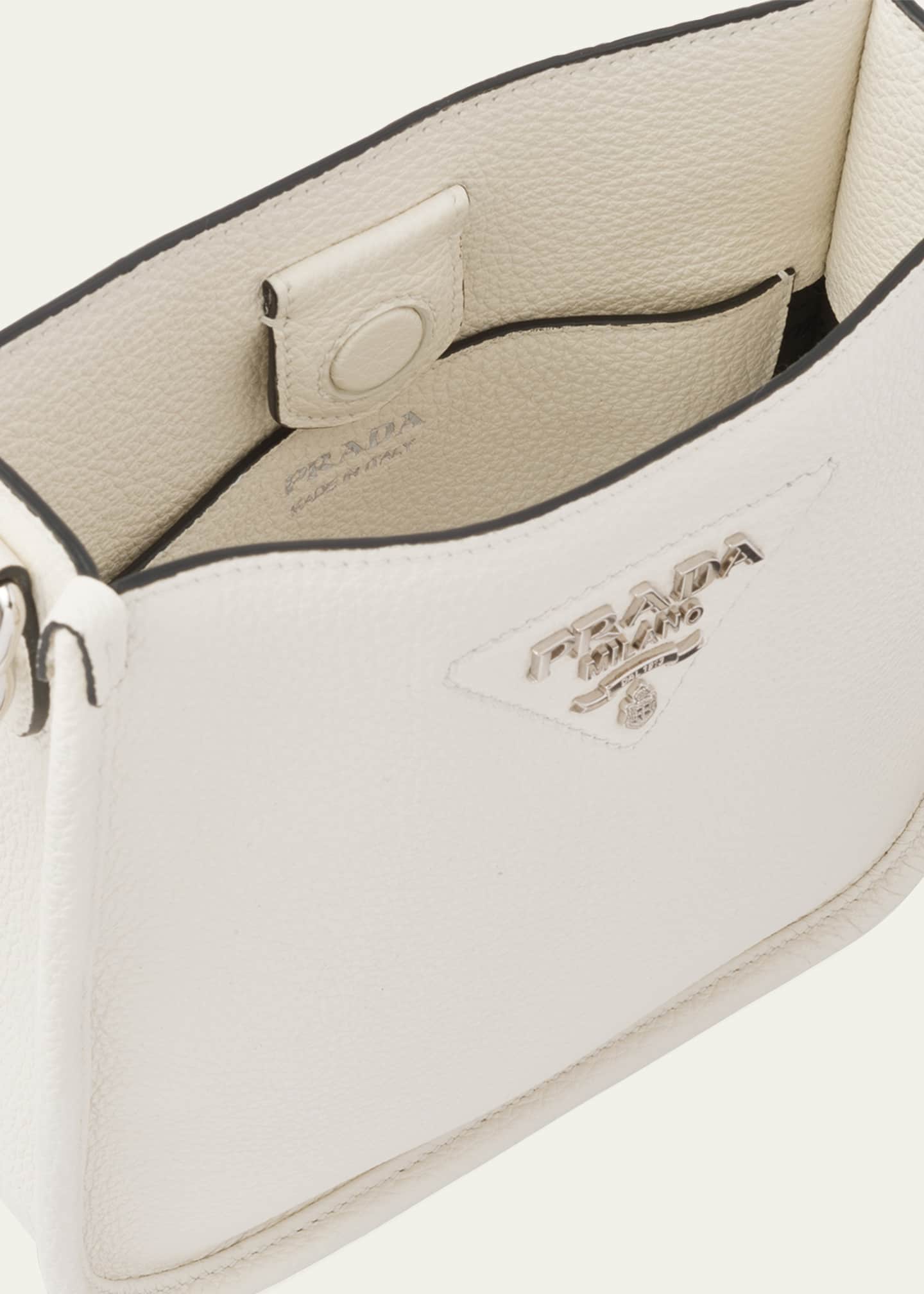Prada Logo Leather Shoulder Bag Bergdorf Goodman