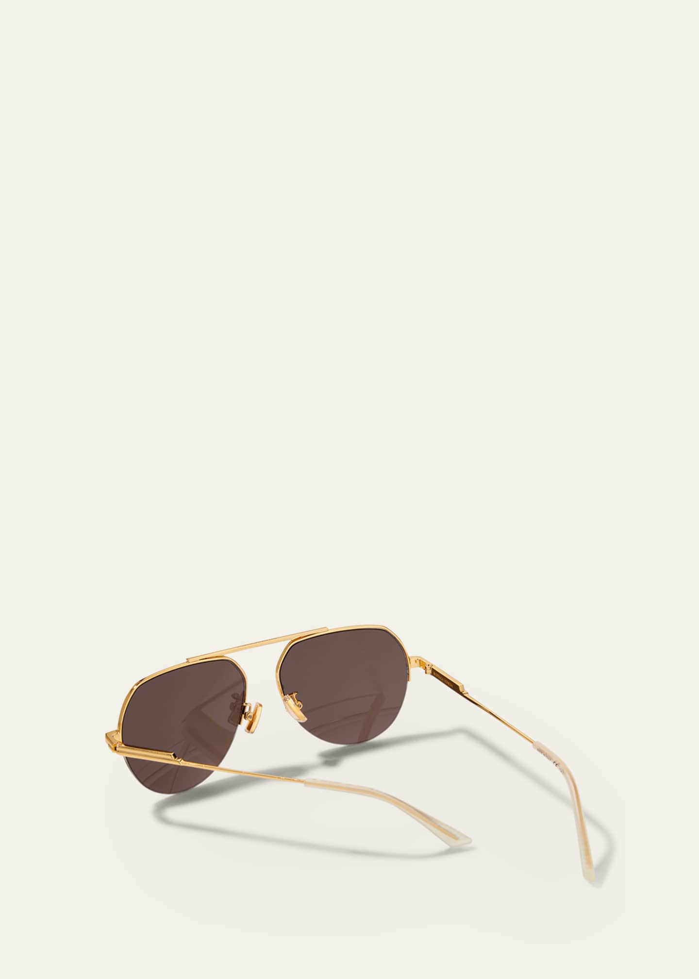 Bottega veneta aviator metal sunglasses top
