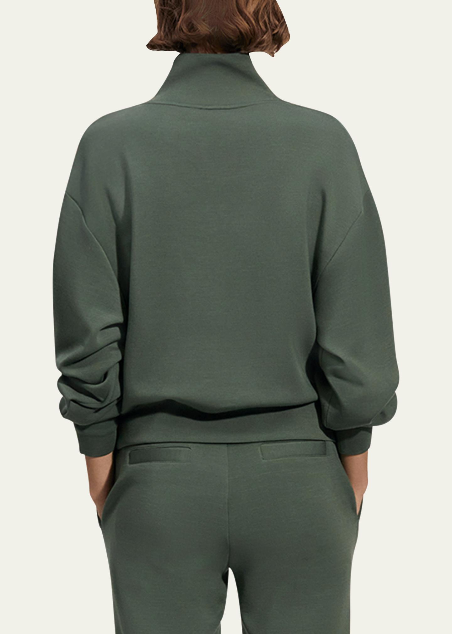 Varley Women's Davidson Cropped Sweatshirt – Lightweight DoubleSoft® Layering Top With Dropped Shoulders - View #9
