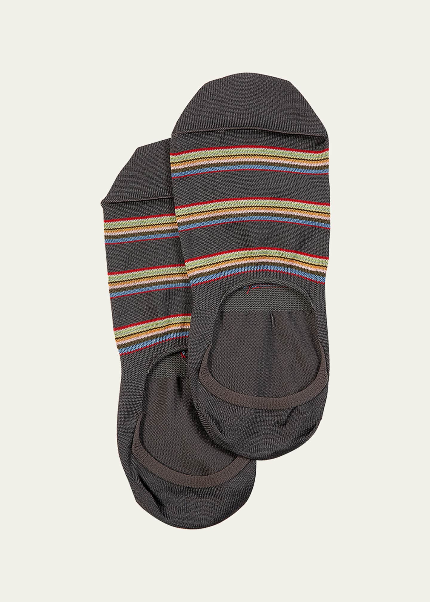 Paul Smith Men s Multiblock No Show Socks w Heel Grips