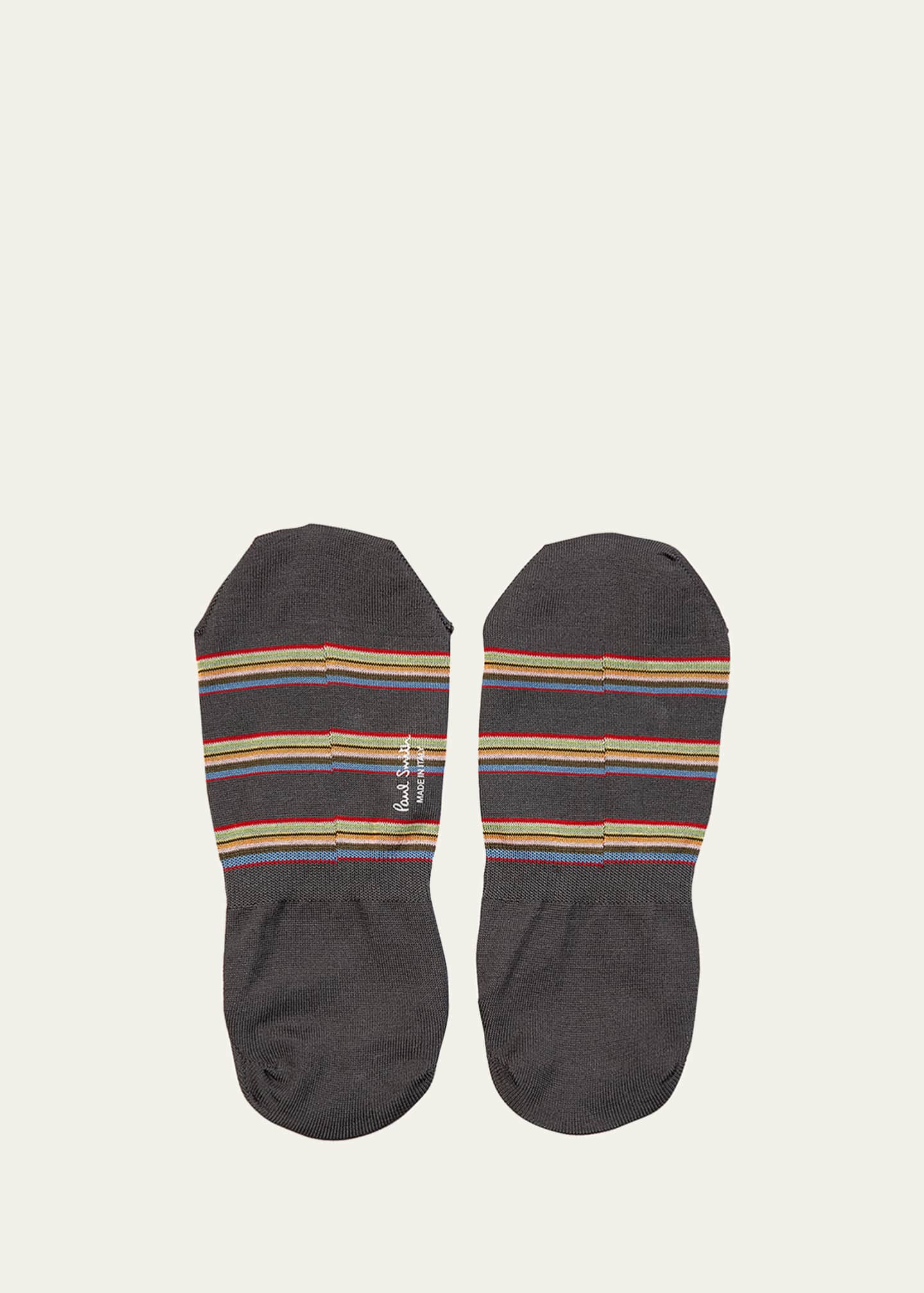 Paul Smith Men's Multiblock No-Show Socks w/ Heel Grips Image 4 of 5