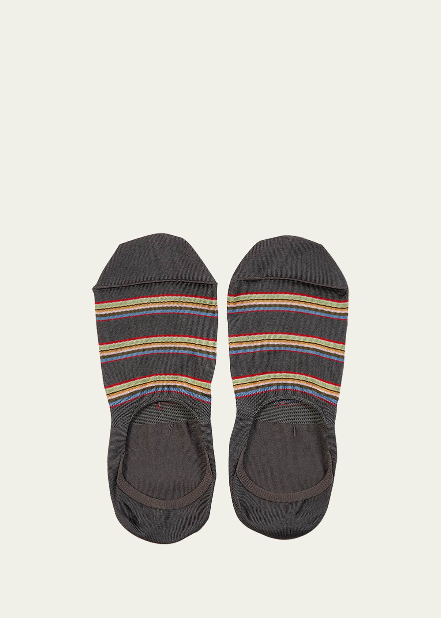 Paul Smith Men s Multiblock No Show Socks w Heel Grips