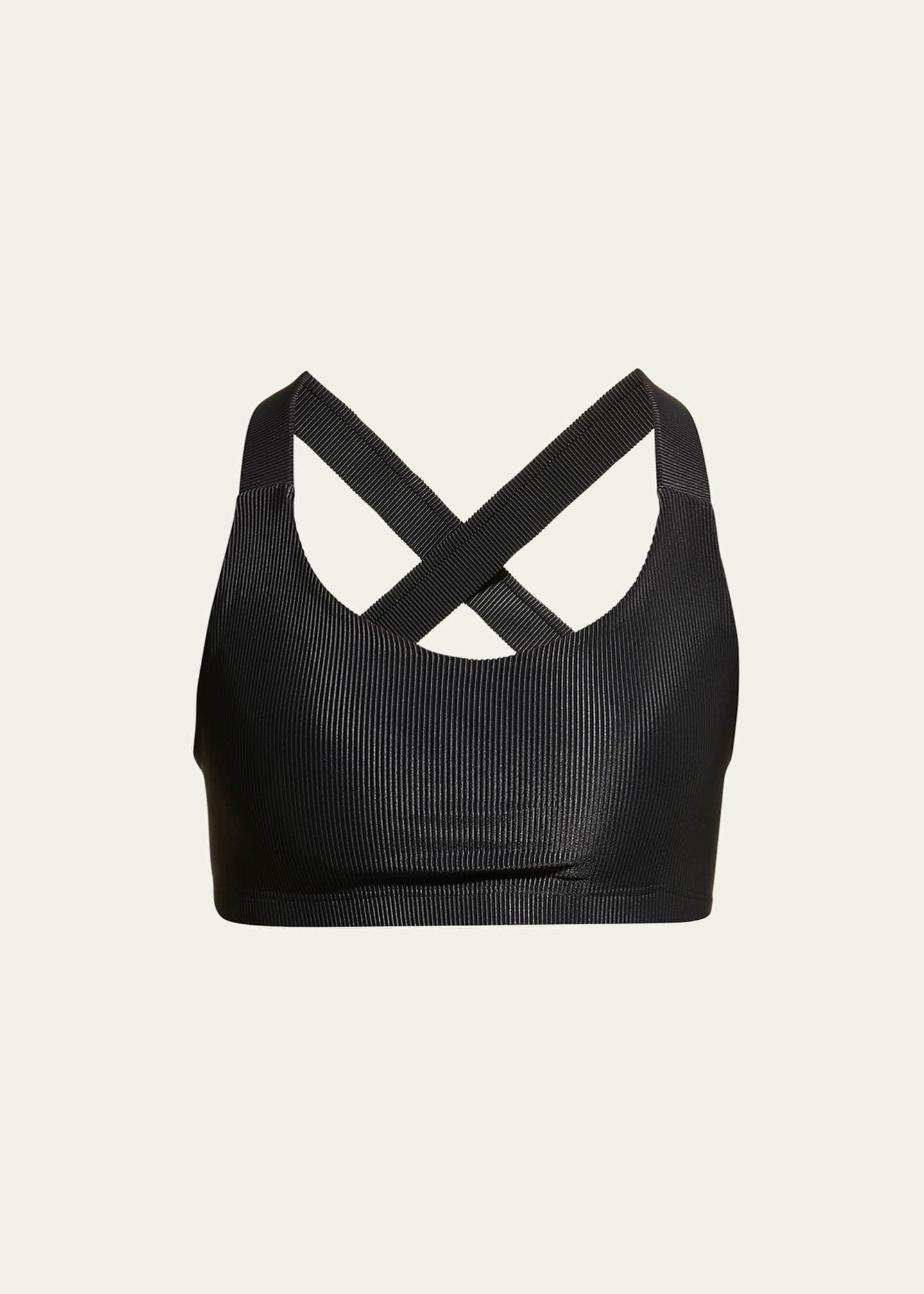 Onzie Half Moon Ribbed Sports Bra Bergdorf Goodman