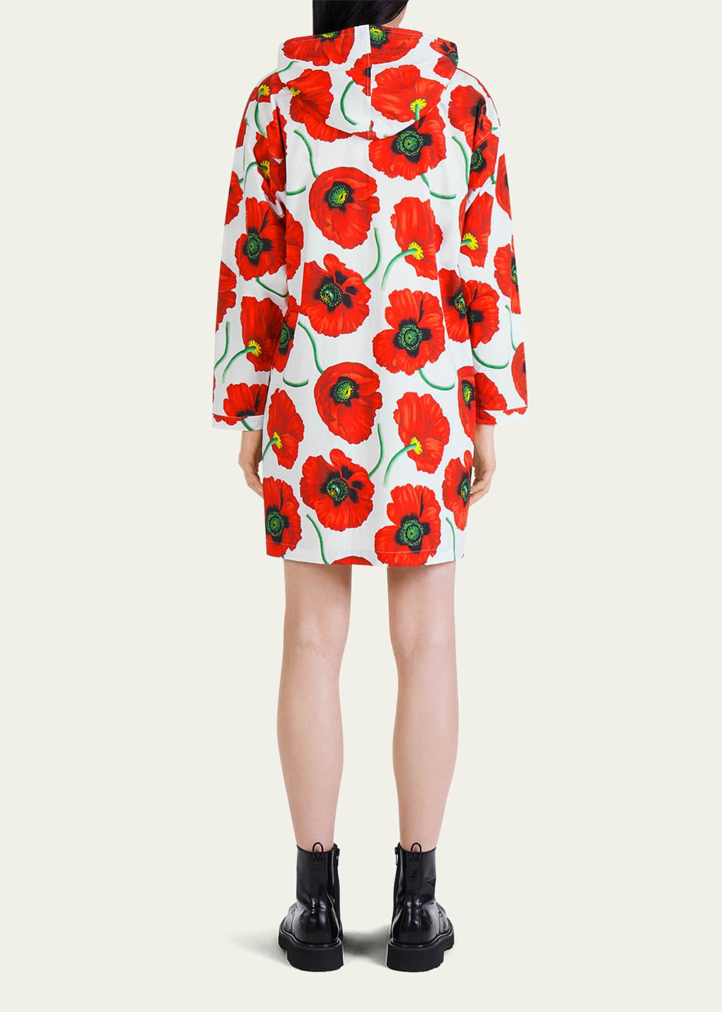 Kenzo Graphic Poppy Hoodie Mini Dress - Bergdorf Goodman