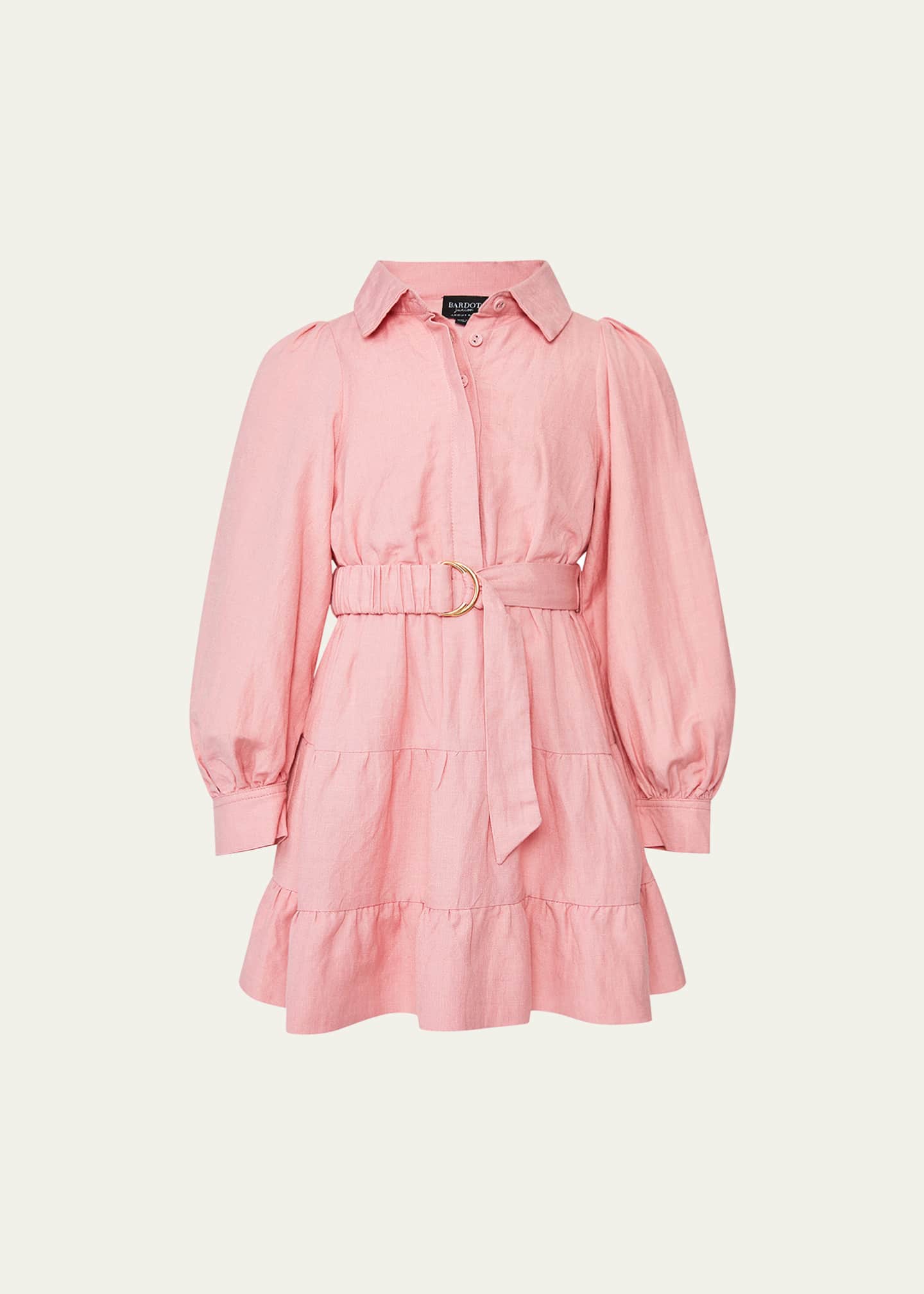 Bardot Junior Girl's Mini Shirt Belted Dress, Size 4-16 - Bergdorf Goodman