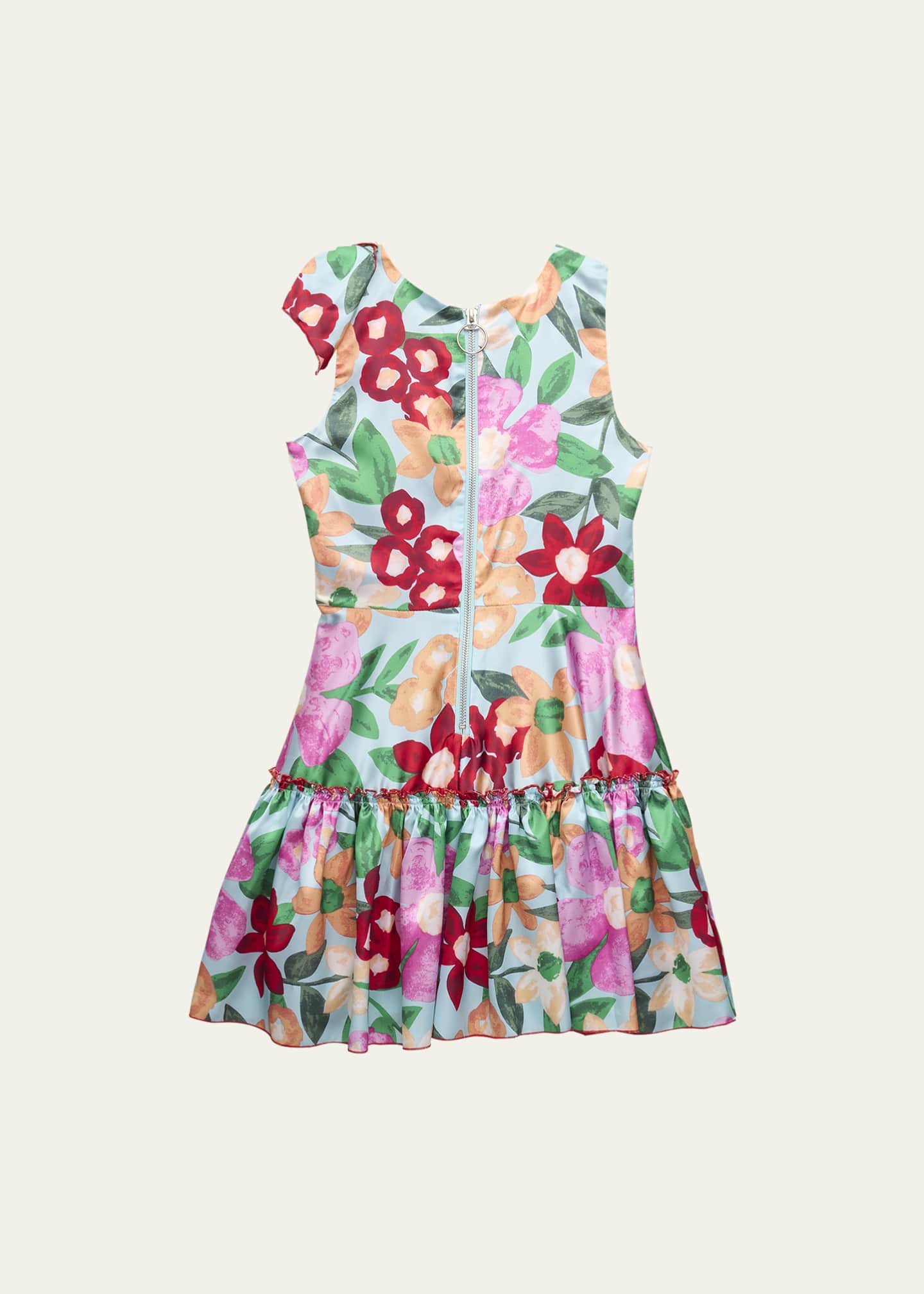 Zoe Girl's Madeline Floral-Print Tiered Dress, Size 7-16 - Bergdorf Goodman