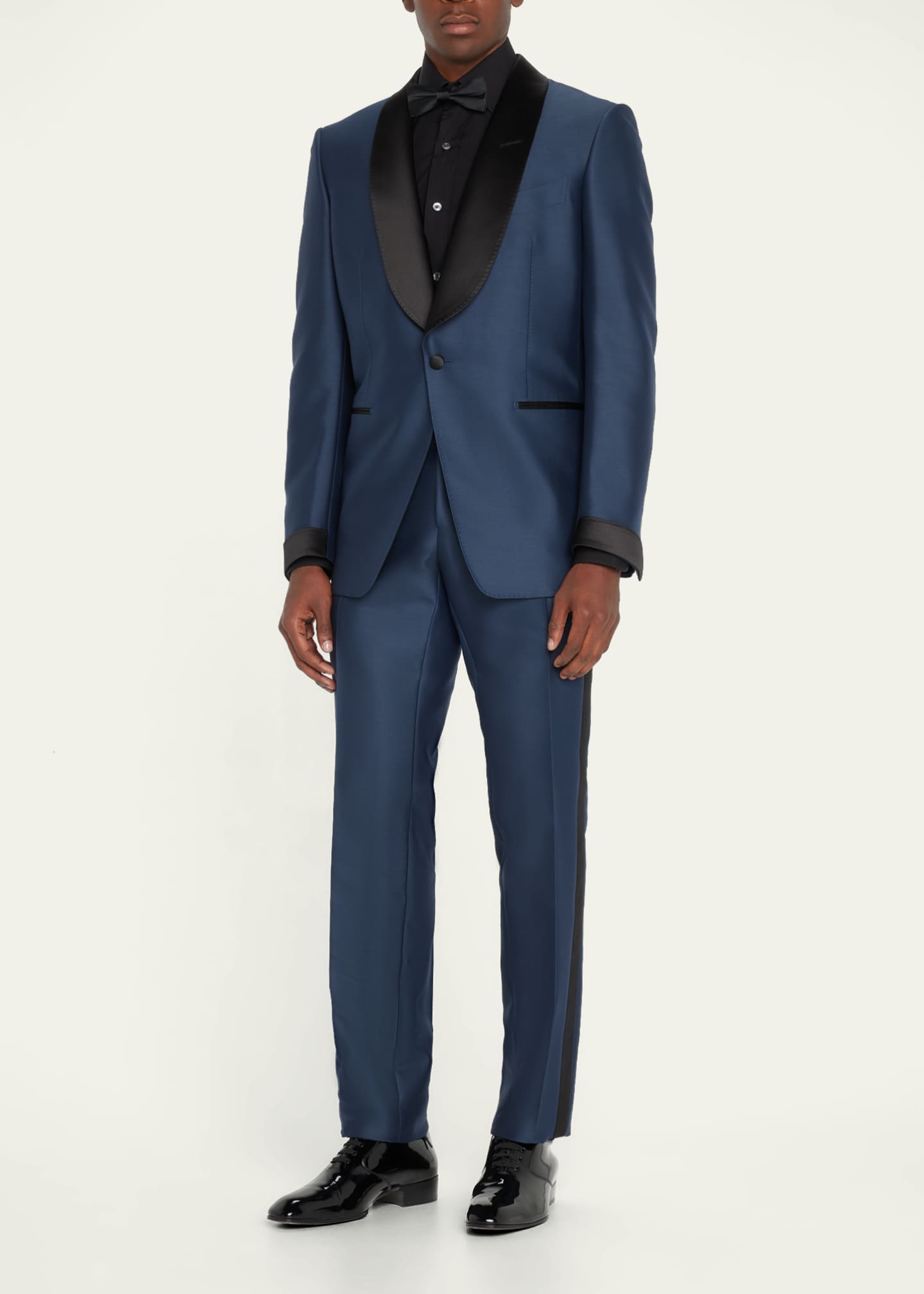 TOM FORD Men's Shelton ShawlLapel Twill Tuxedo Bergdorf Goodman
