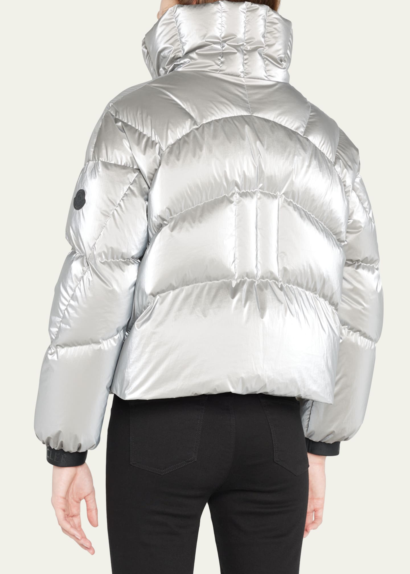 Moncler Avoriaz Metallic Puffer Jacket - Bergdorf Goodman