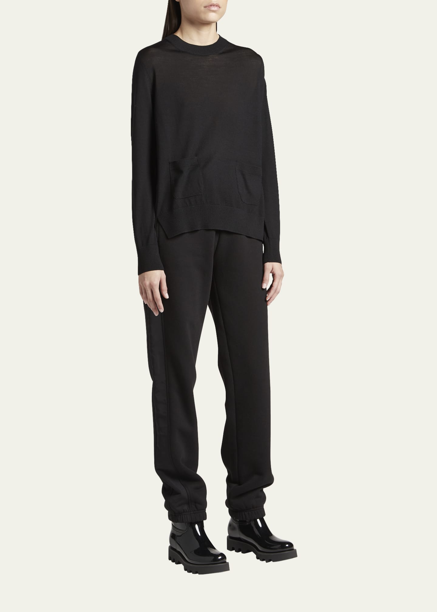 Moncler Tonal Side-Stripe Sweatpants - Bergdorf Goodman