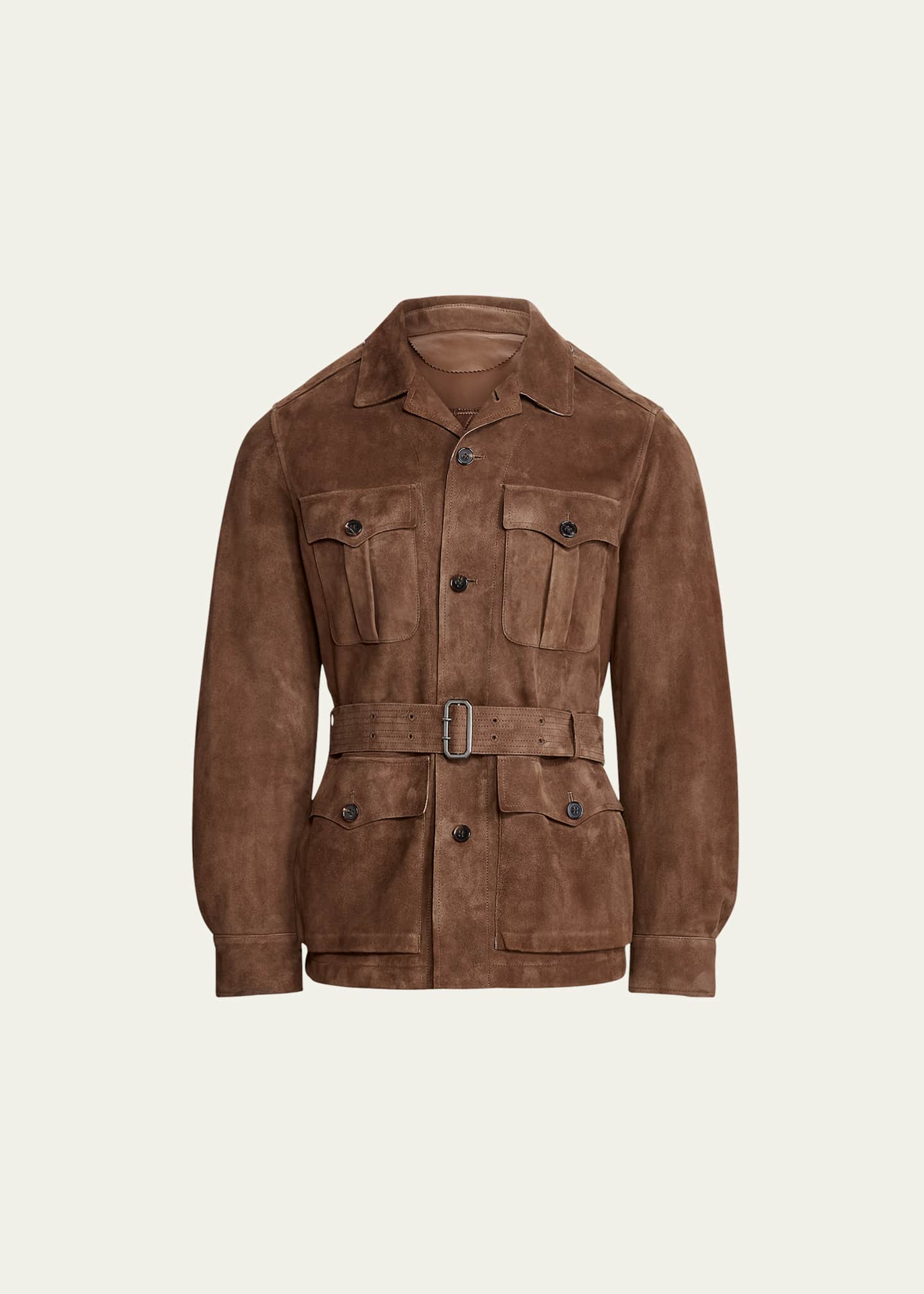 Ralph Lauren Purple Label Men's Belted Suede Safari Jacket ...