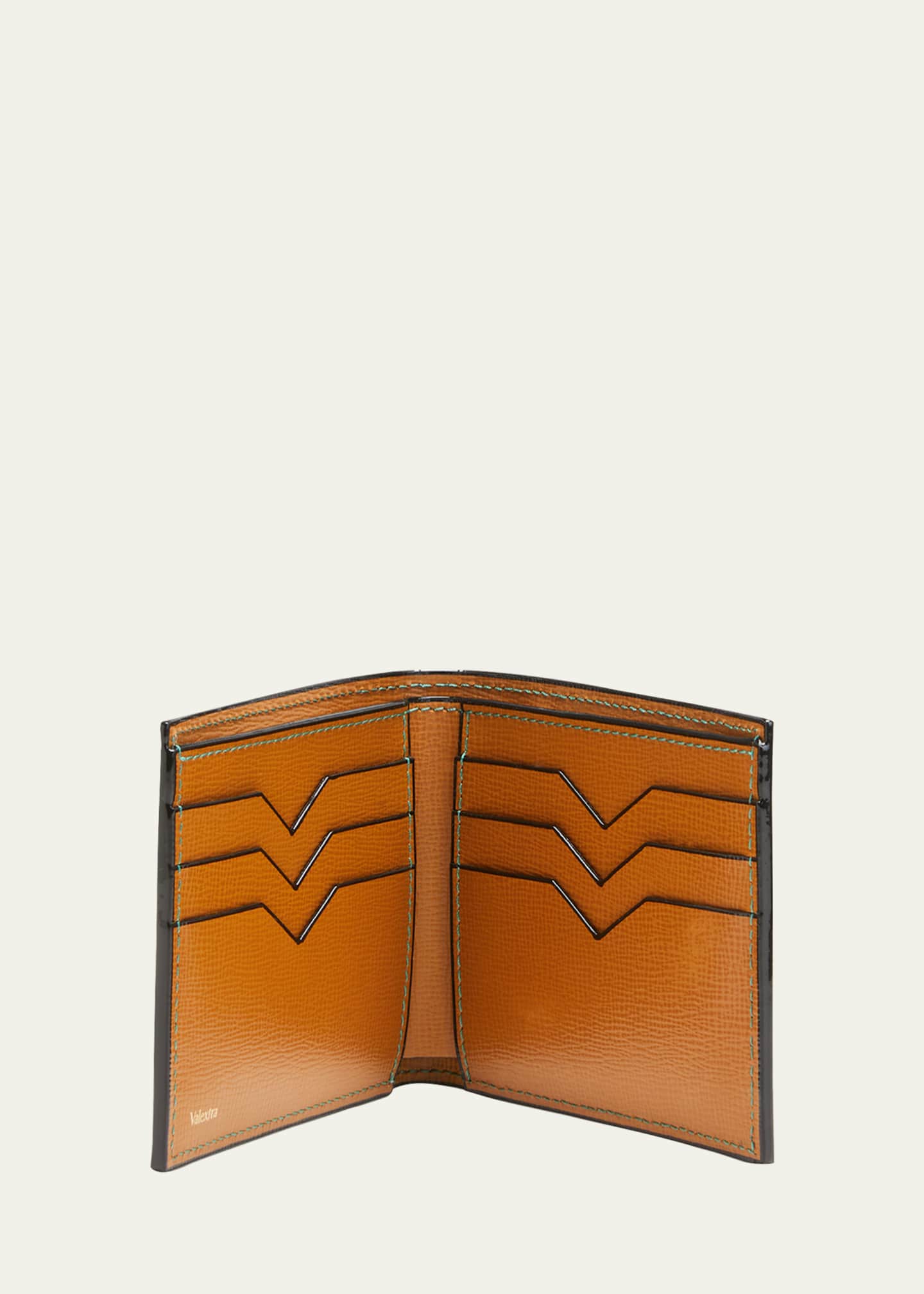 Valextra Men's Leather V-Cut Bifold Wallet - Bergdorf Goodman