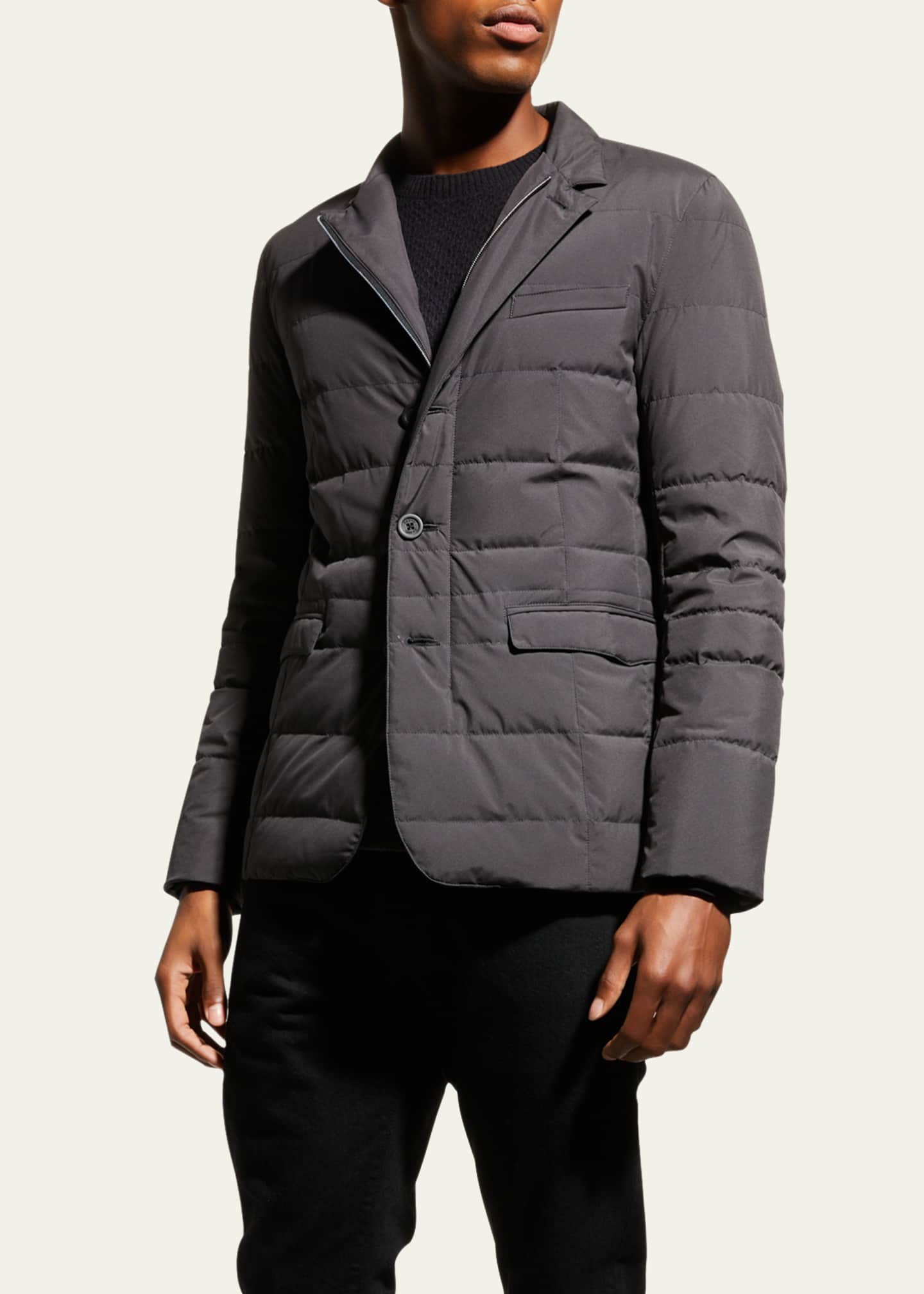 Herno Men's GoreTex Quilted Down Blazer Bergdorf Goodman