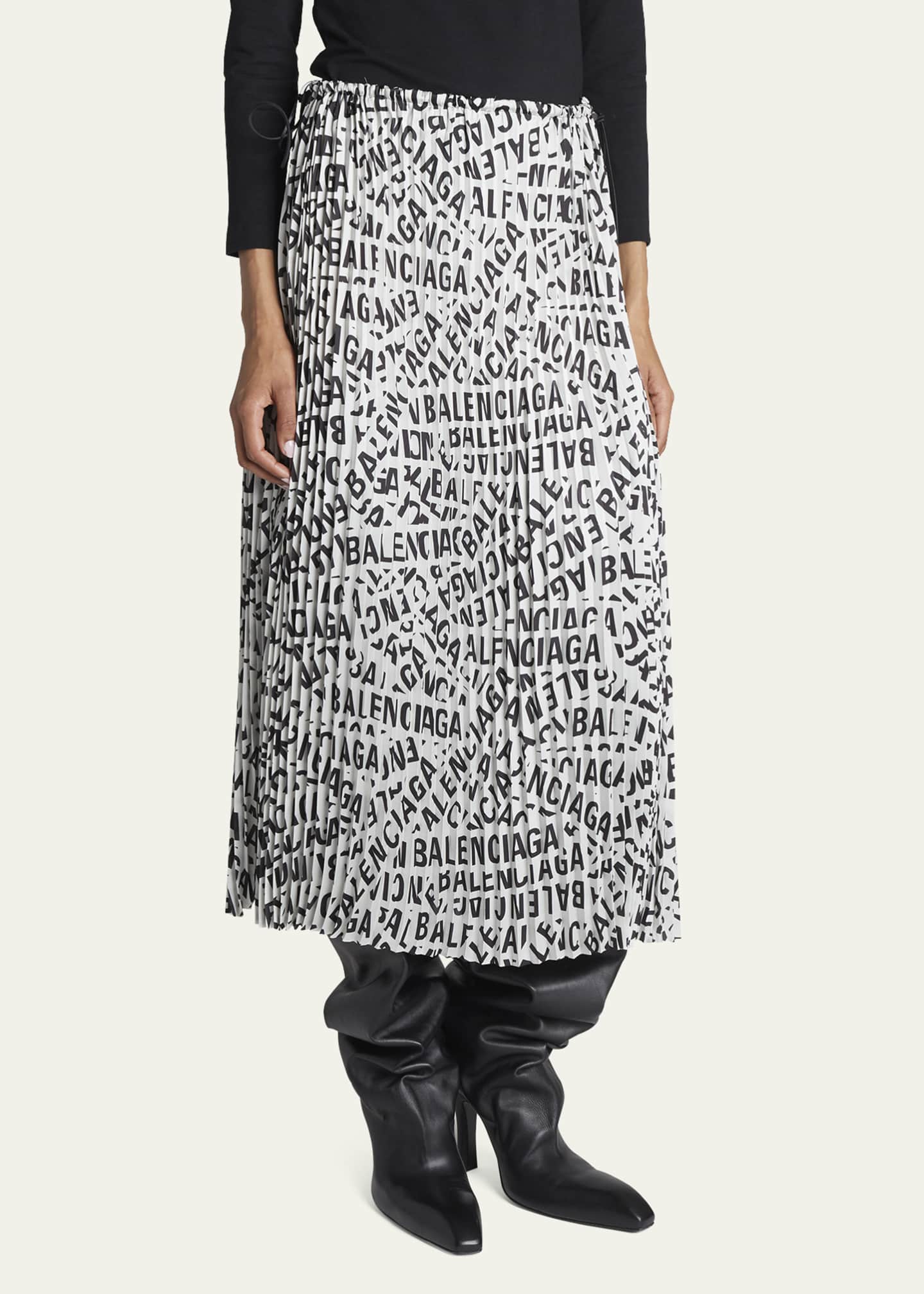 Balenciaga logo skirt clearance