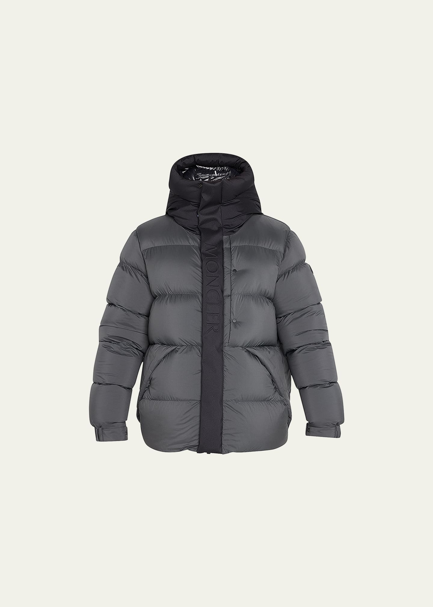 Moncler Men's Madeira Bicolor Logo Puffer Jacket - Bergdorf Goodman