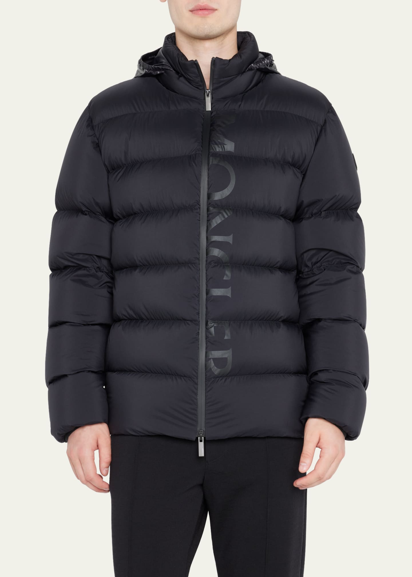 Mens black moncler puffer jacket outlet
