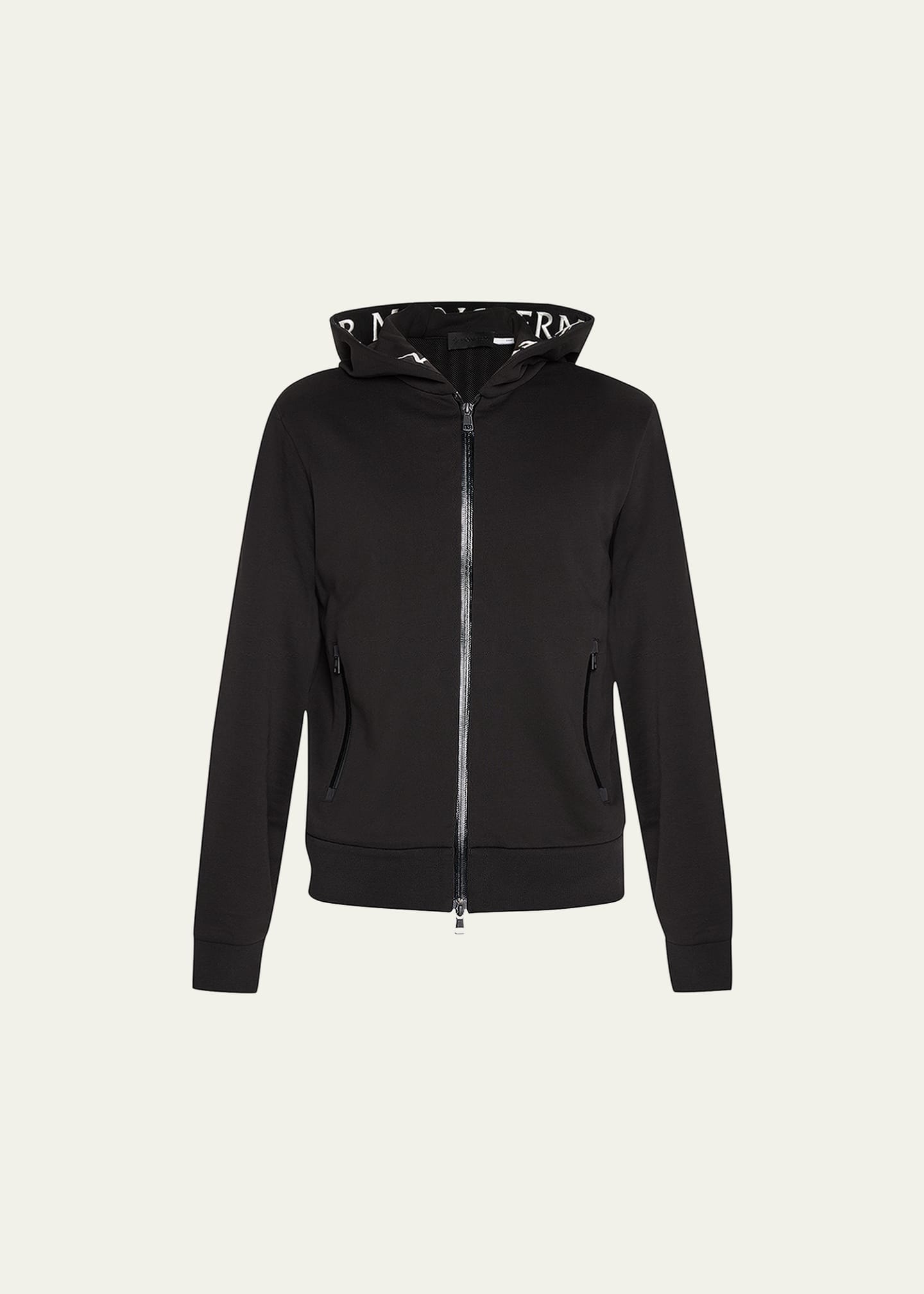 Moncler Men s Logo Tape Fleece Zip Hoodie