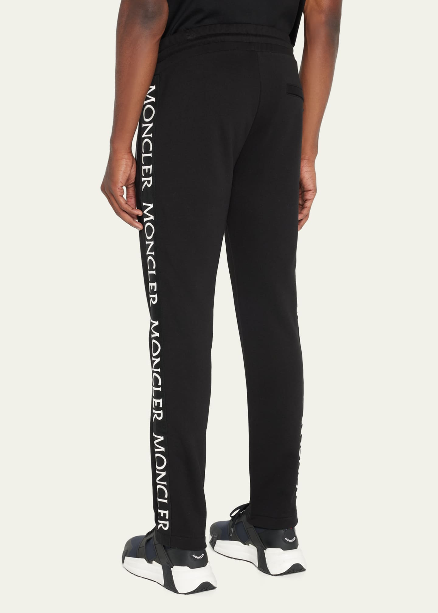 Moncler Men's Logo-Tape Sweatpants - Bergdorf Goodman