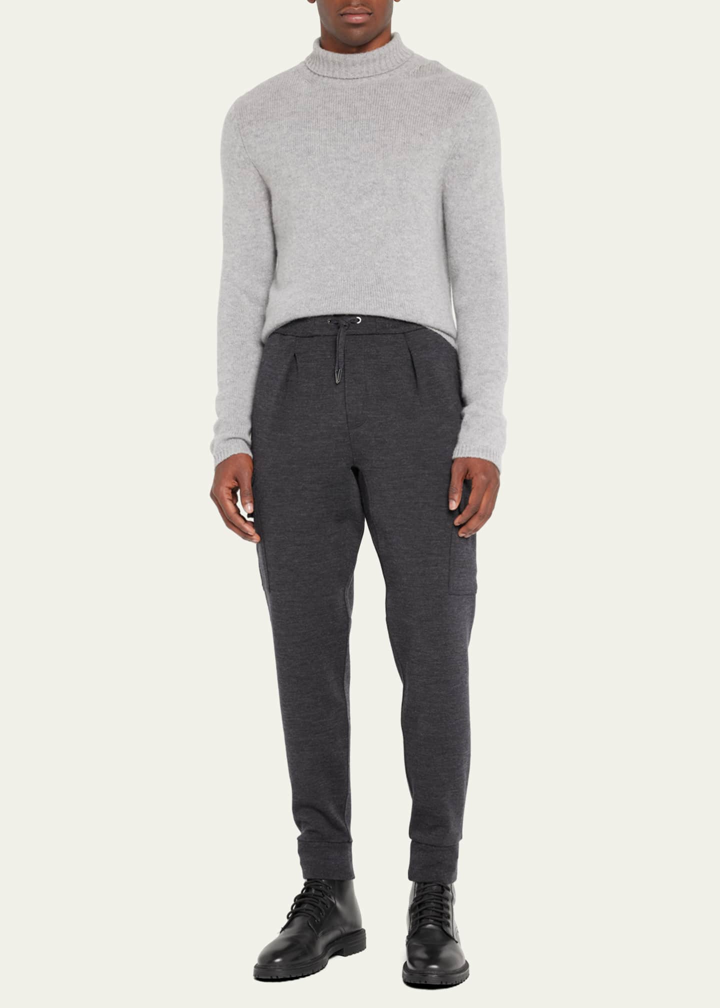 Ralph Lauren Purple Label Men s Heathered Cargo Jogger Pants