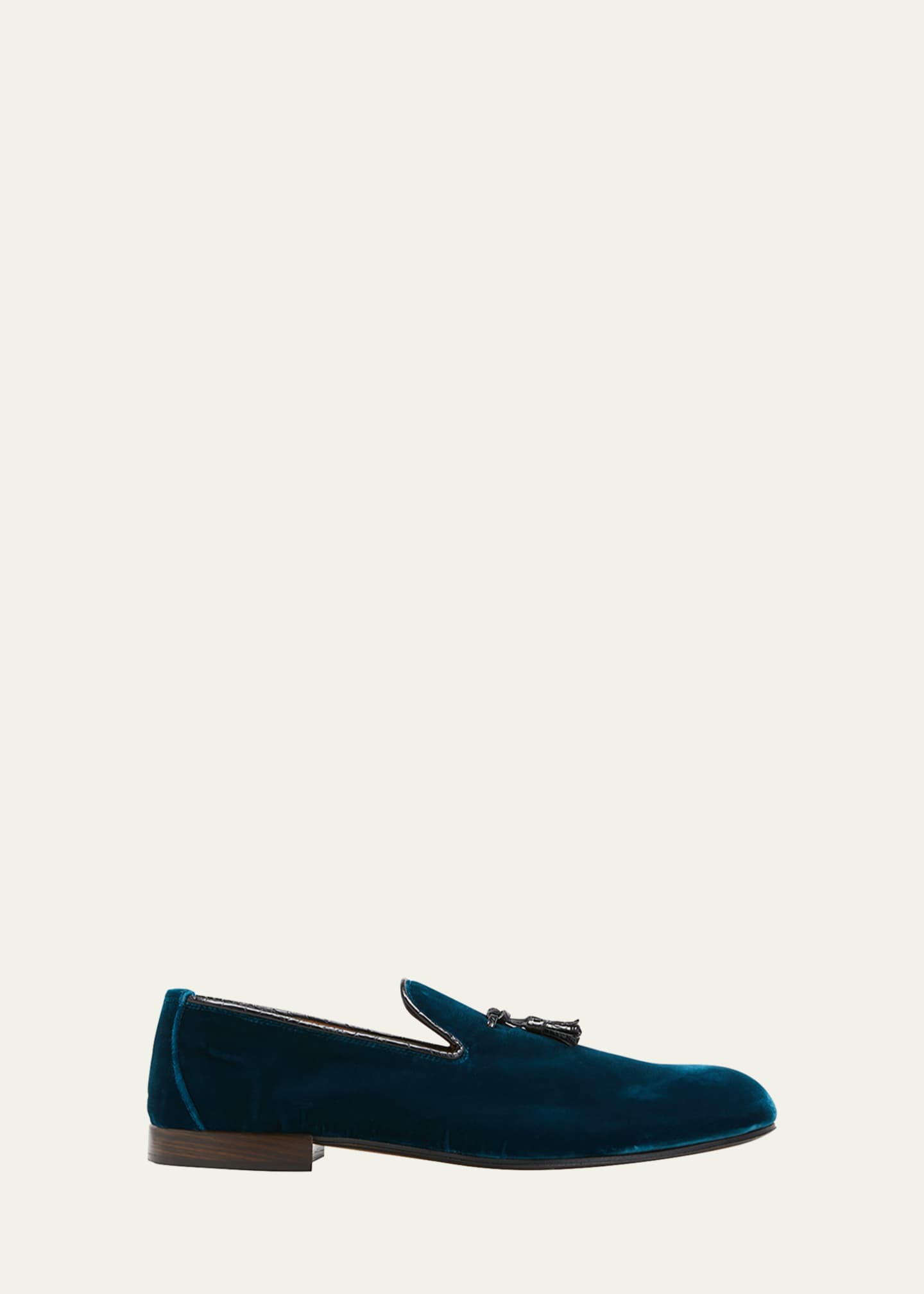 Velvet tassel loafers hot sale