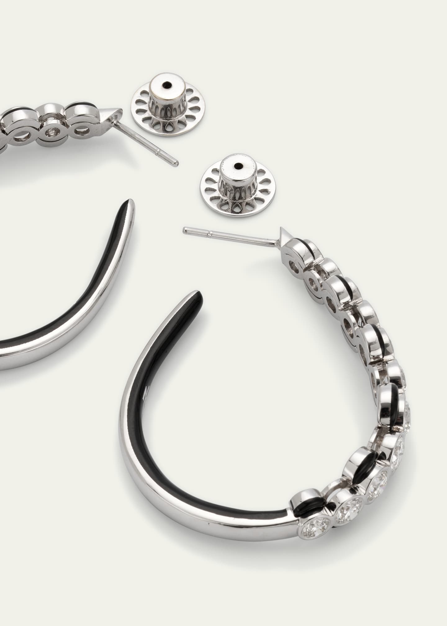 Nikos koulis gold hoop earrings
